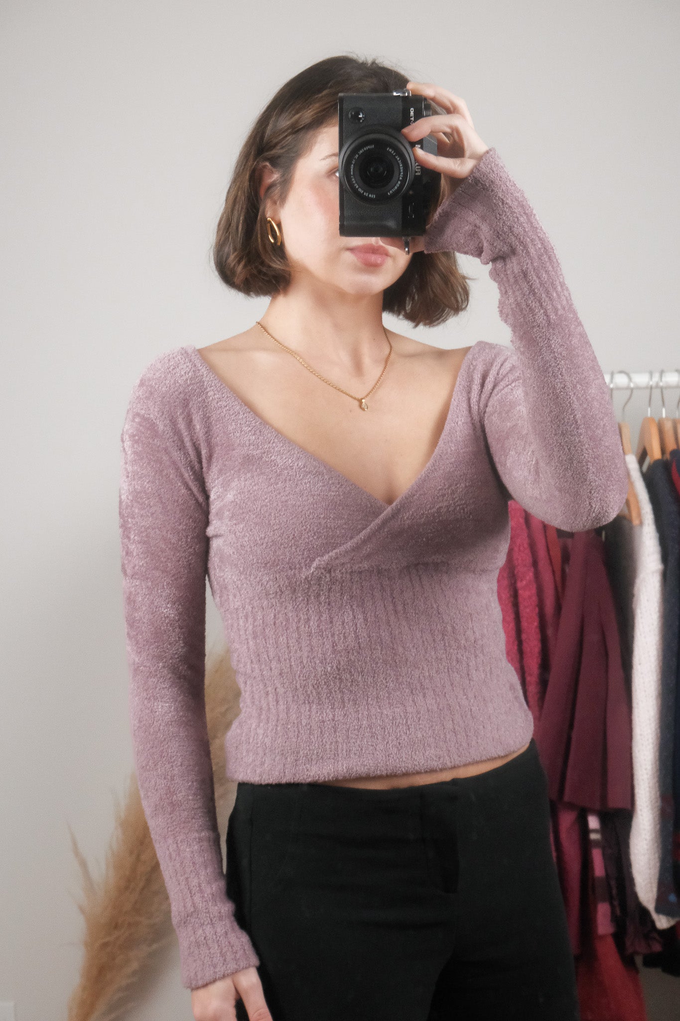 Vintage x Fuzzy Long-Sleeve (S/M)