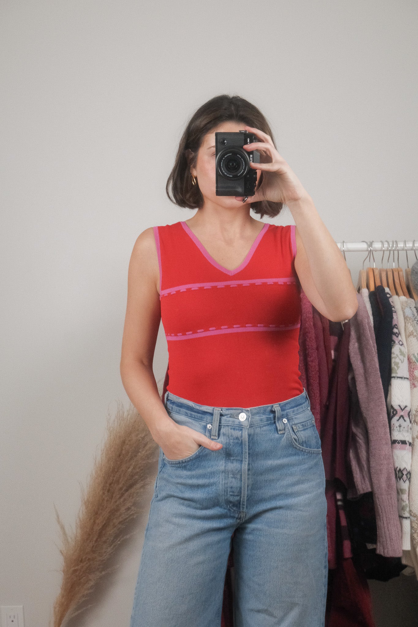 Vintage x Two-Tone Stitched Tank (S)