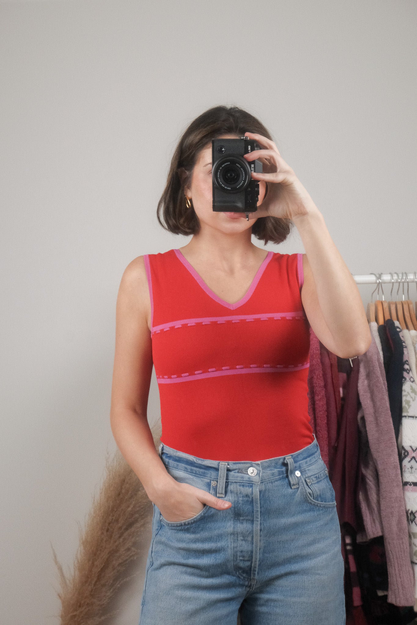 Vintage x Two-Tone Stitched Tank (S)