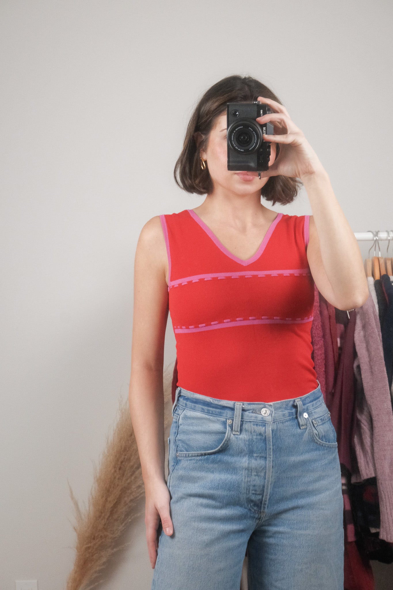 Vintage x Two-Tone Stitched Tank (S)