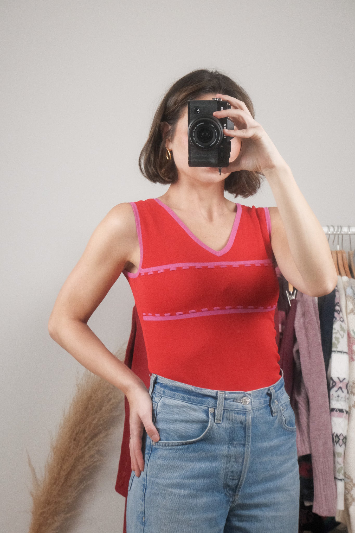 Vintage x Two-Tone Stitched Tank (S)