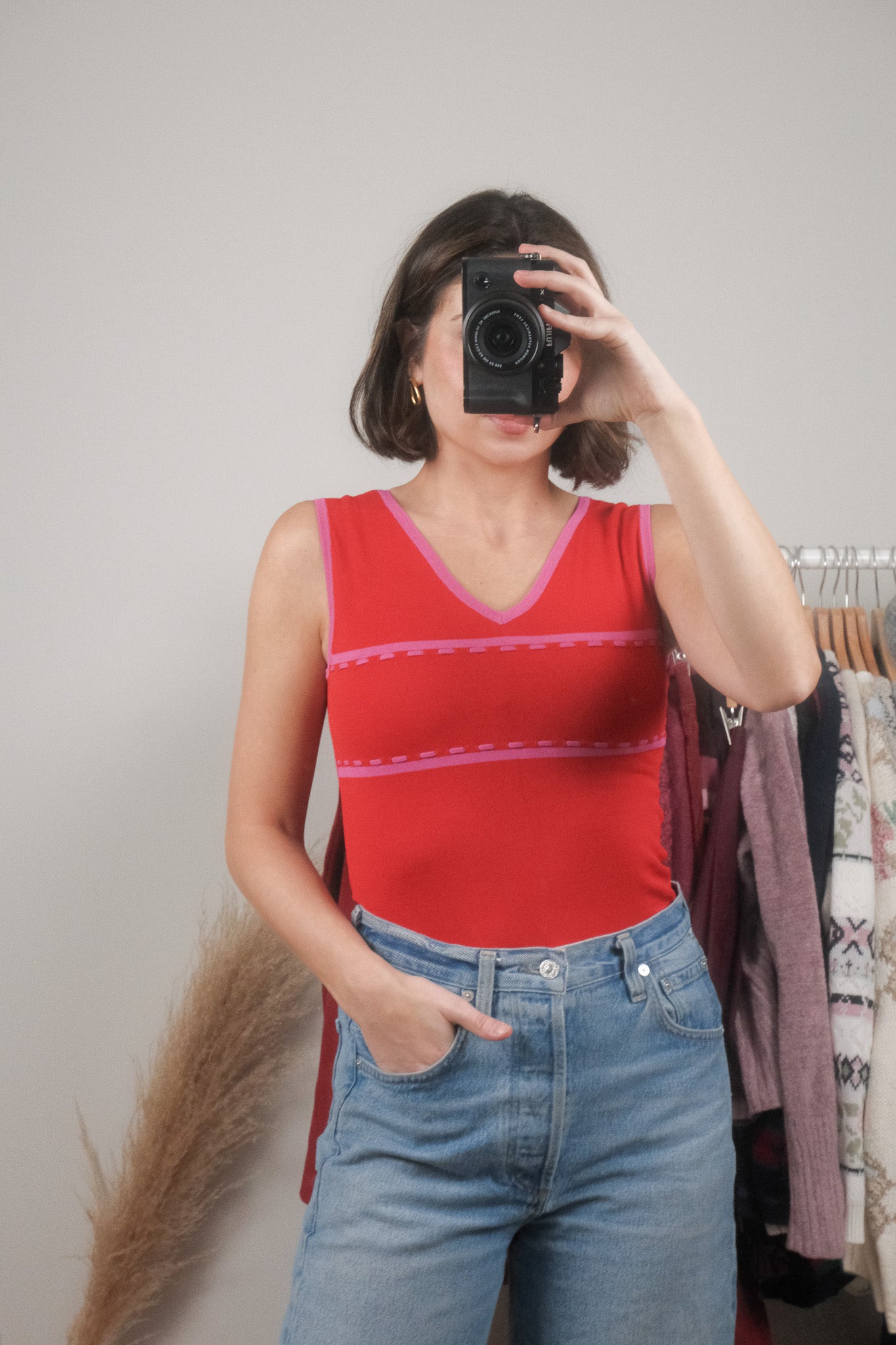 Vintage x Two-Tone Stitched Tank (S)