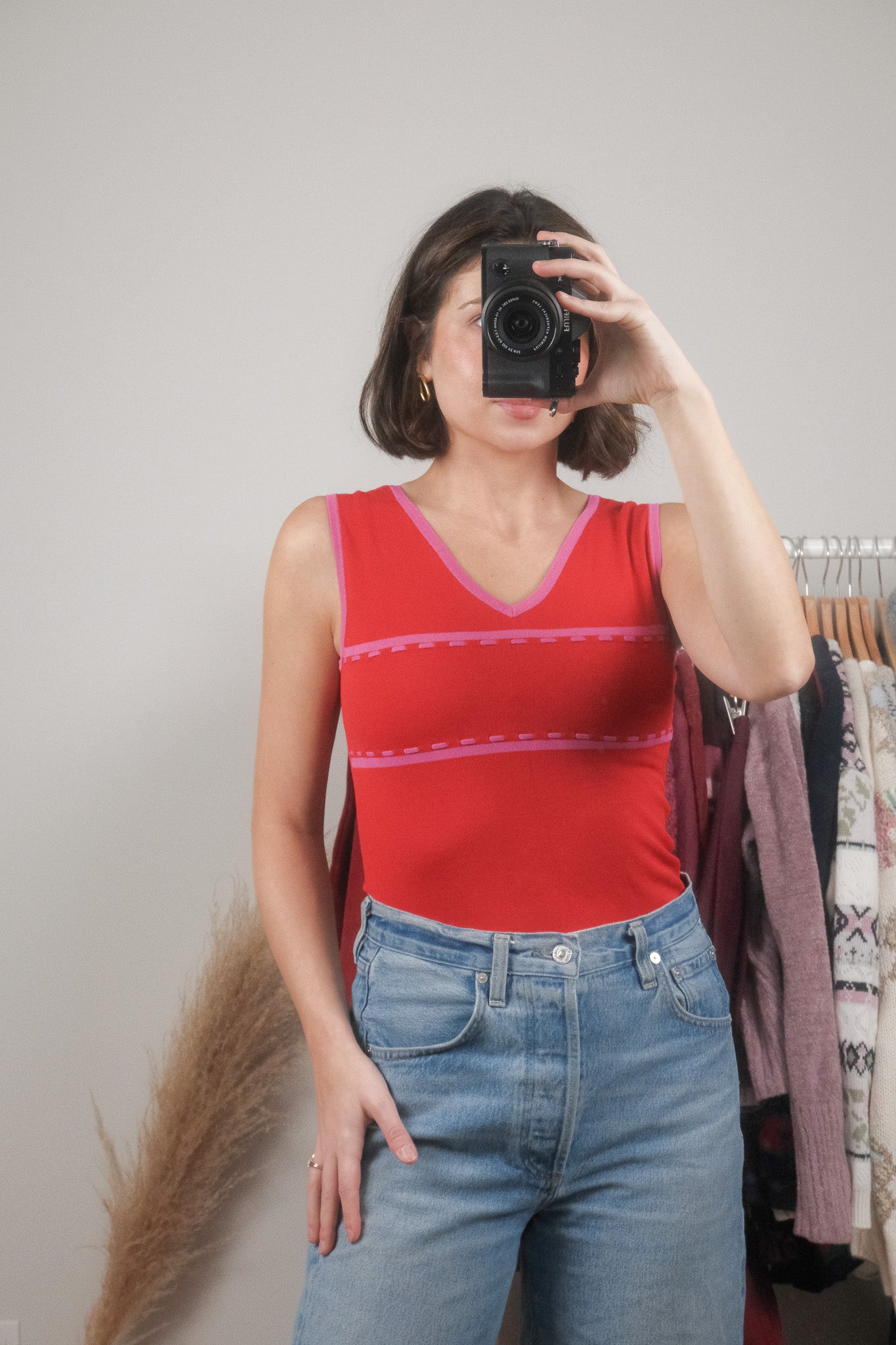 Vintage x Two-Tone Stitched Tank (S)