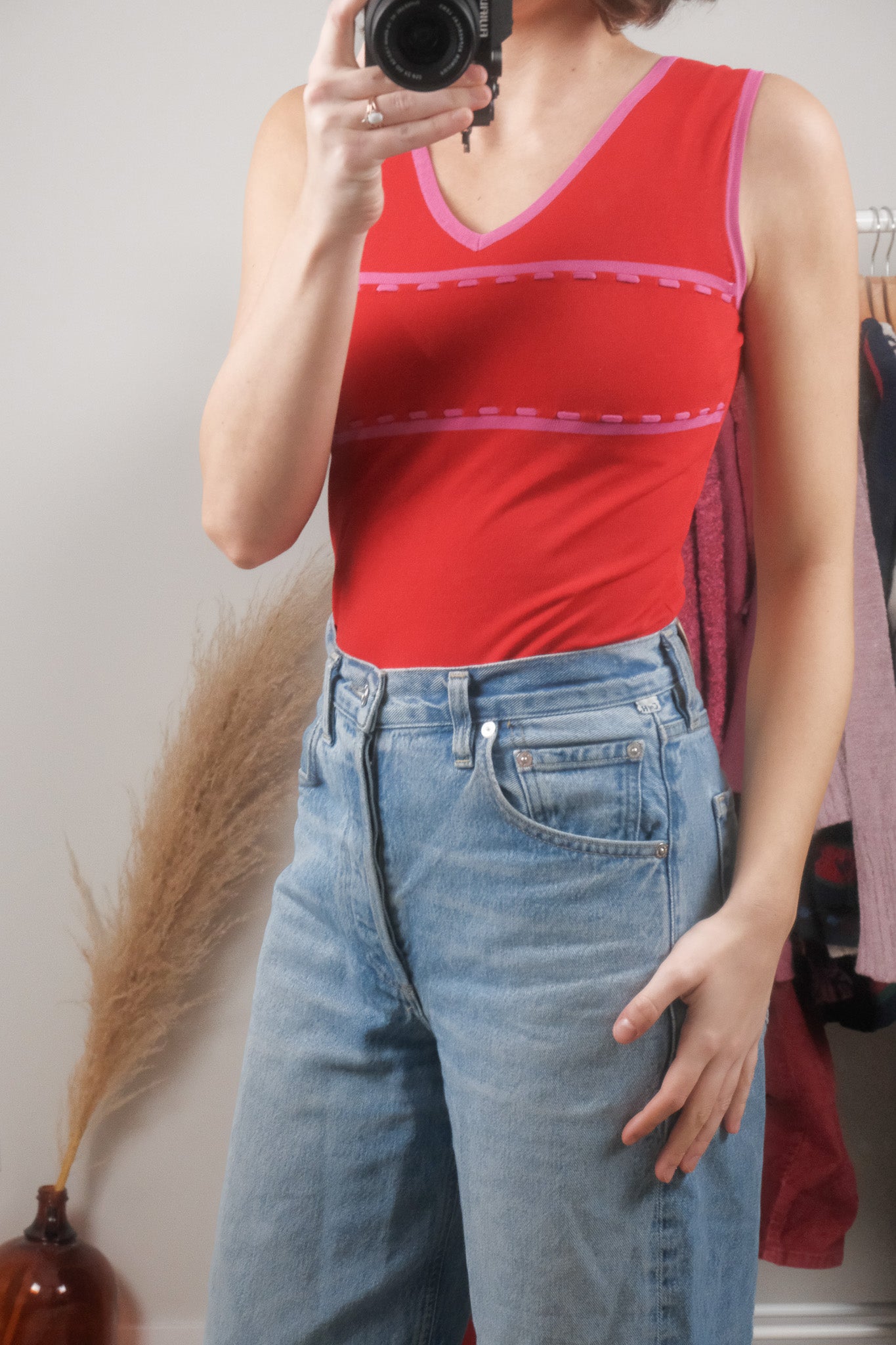 Vintage x Two-Tone Stitched Tank (S)