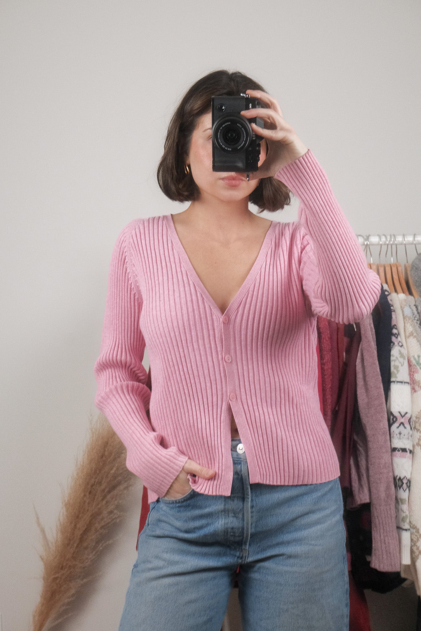 Vintage x Gap 2001 x Cotton Ribbed Cardigan (M/L)