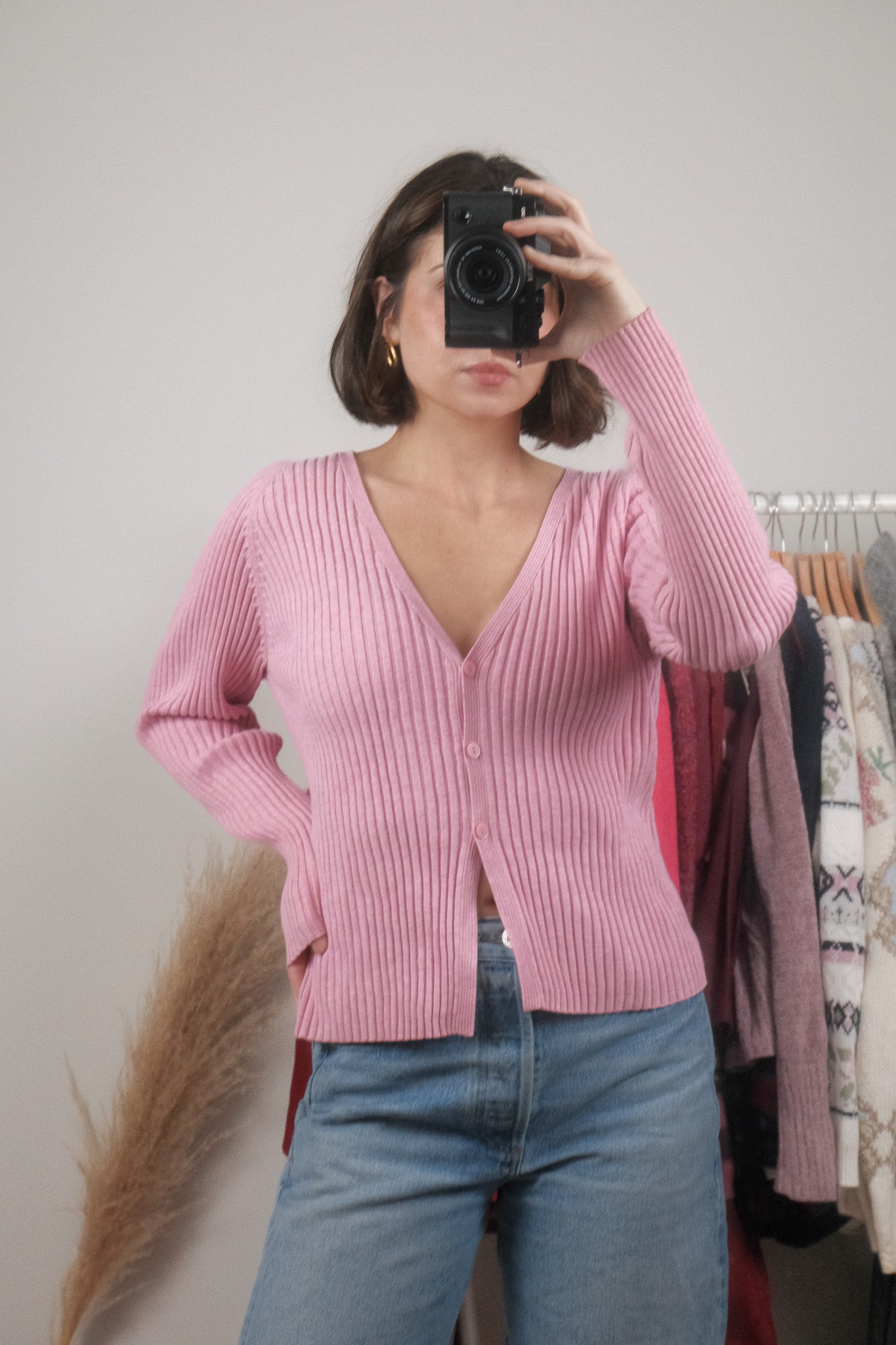 Vintage x Gap 2001 x Cotton Ribbed Cardigan (M/L)