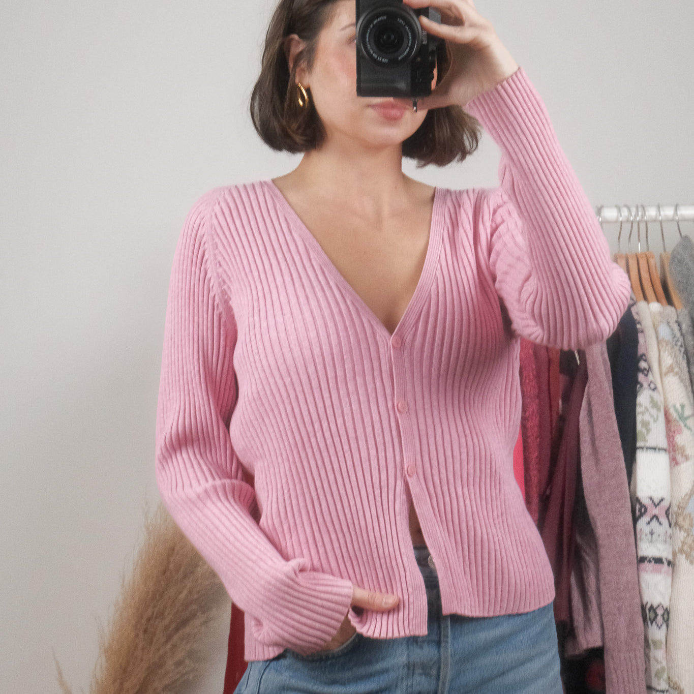 Vintage x Gap 2001 x Cotton Ribbed Cardigan (M/L)