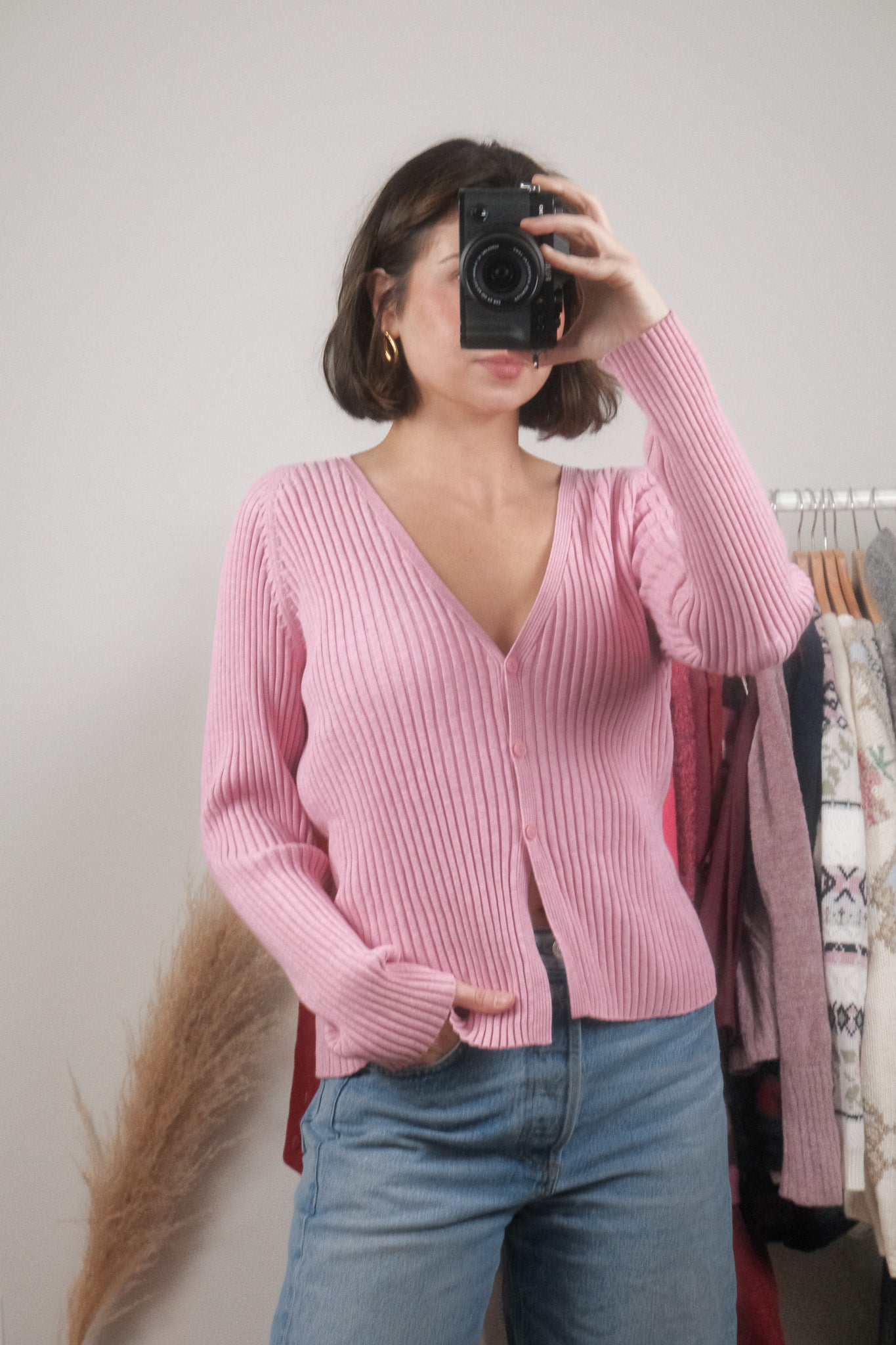 Vintage x Gap 2001 x Cotton Ribbed Cardigan (M/L)