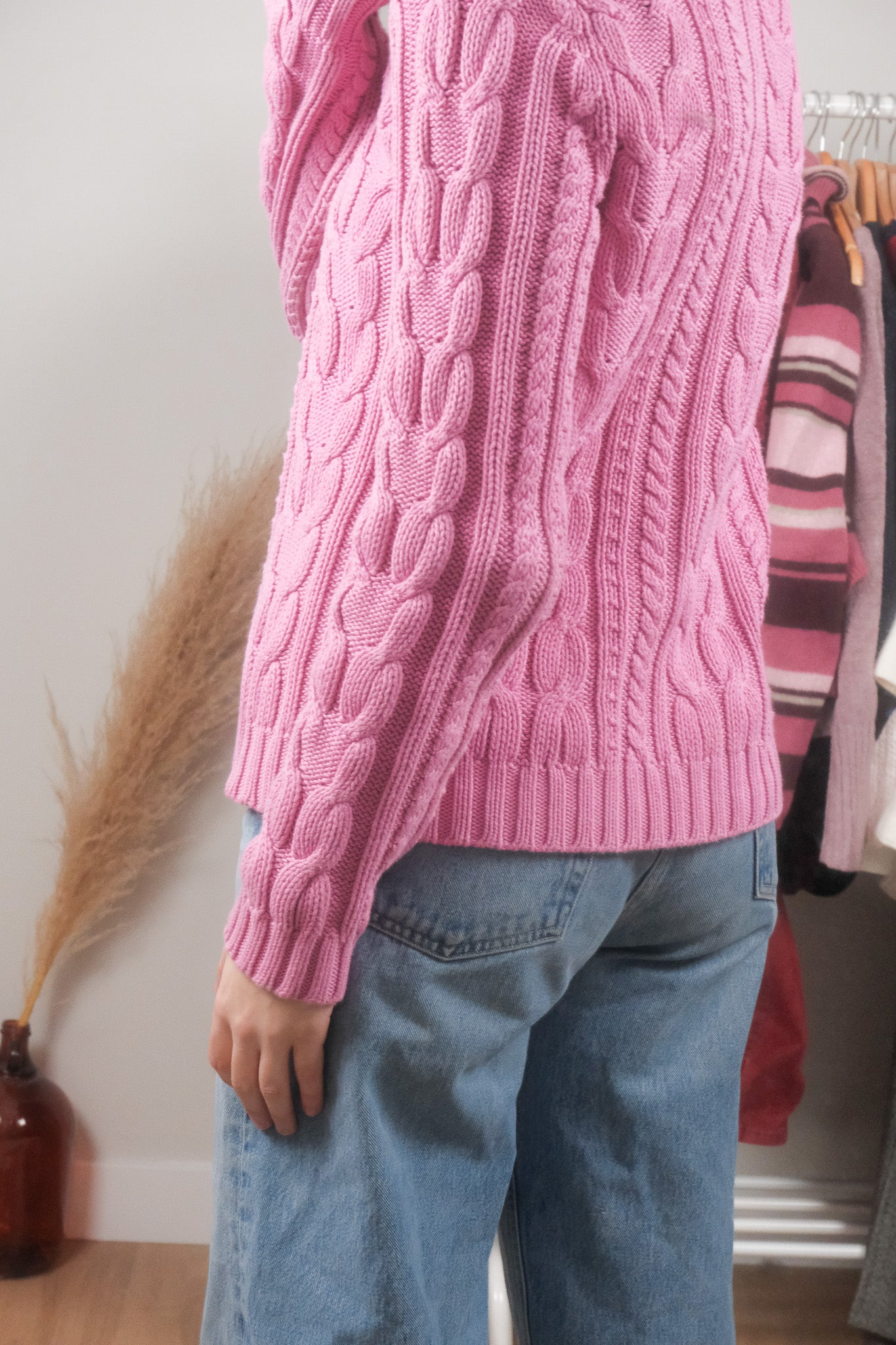 Vintage x Cotton Chunky Cable Knit (M)