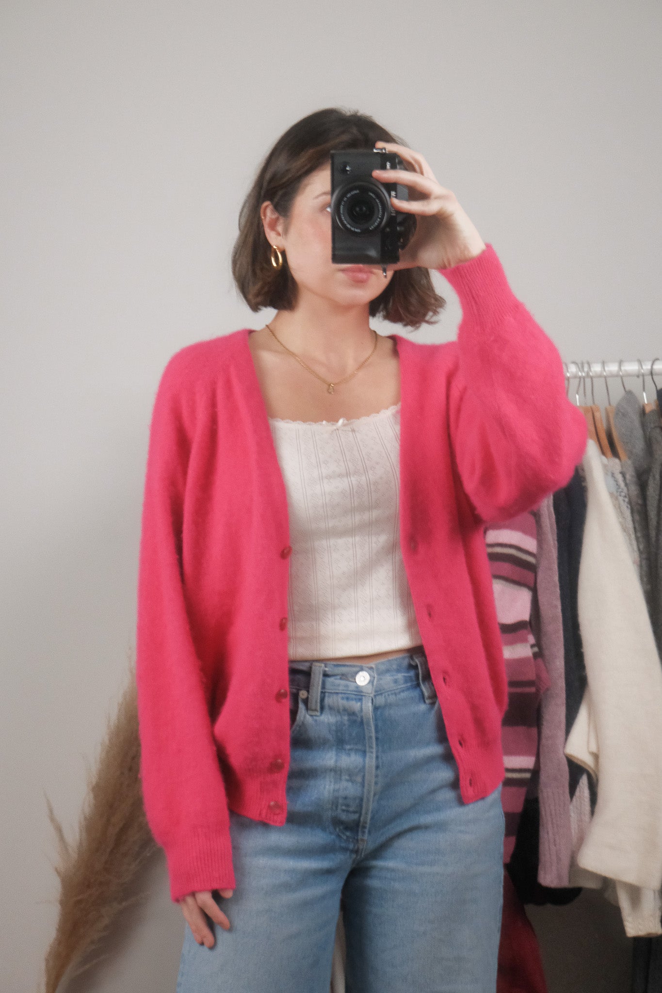 Made in Canada x Vintage x Angora/Wool Cardigan (M/L)