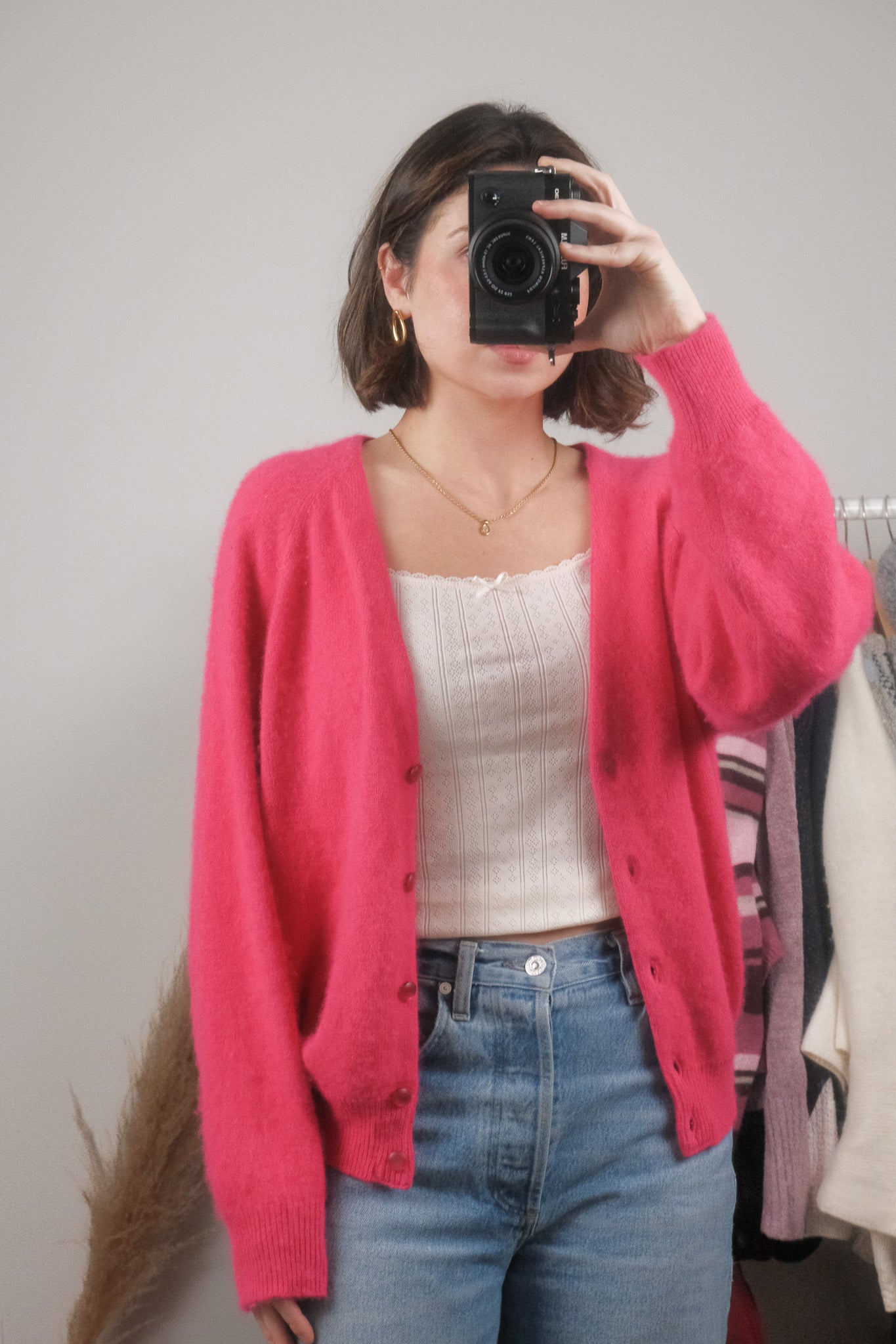 Made in Canada x Vintage x Angora/Wool Cardigan (M/L)