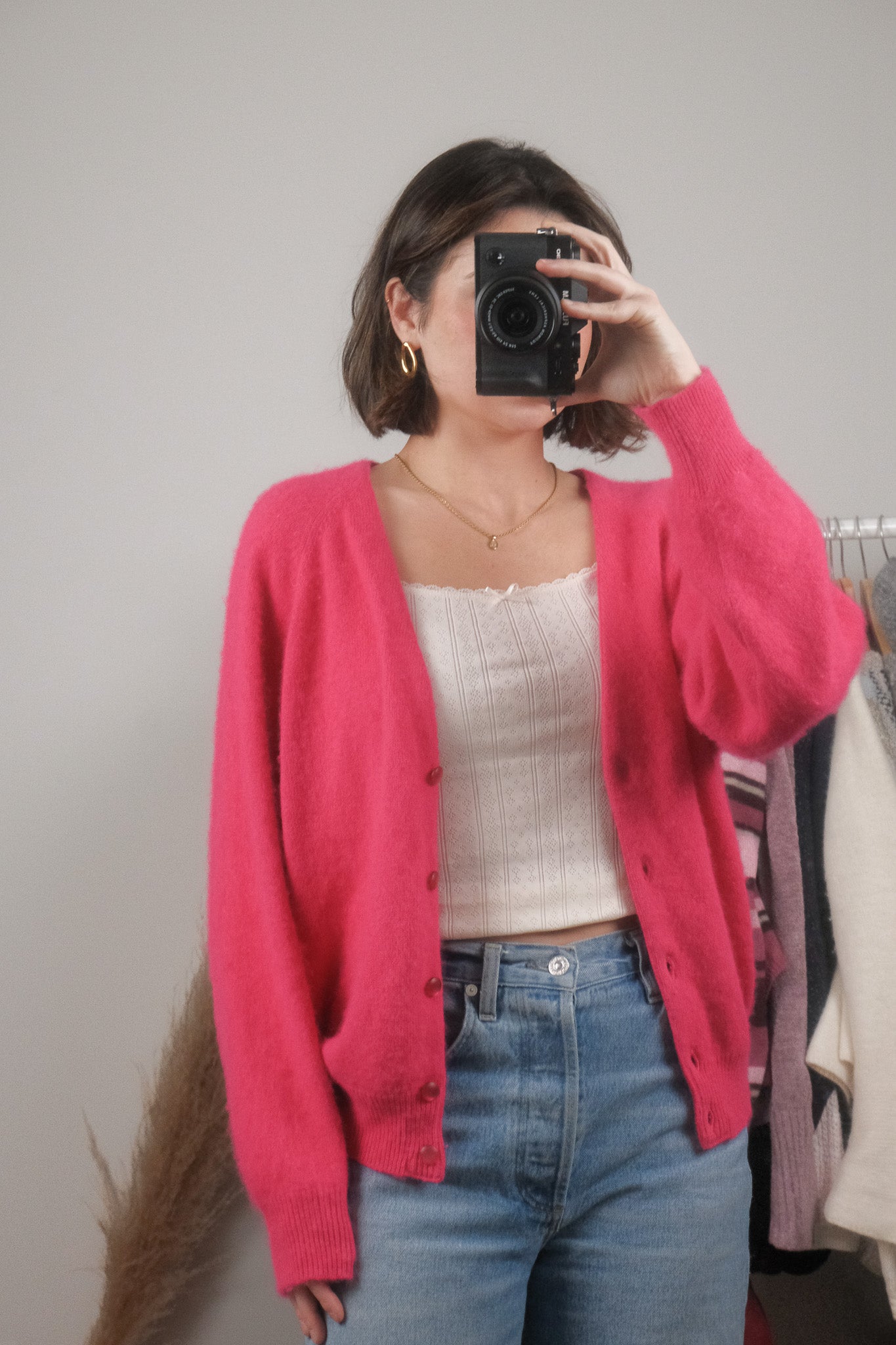 Made in Canada x Vintage x Angora/Wool Cardigan (M/L)