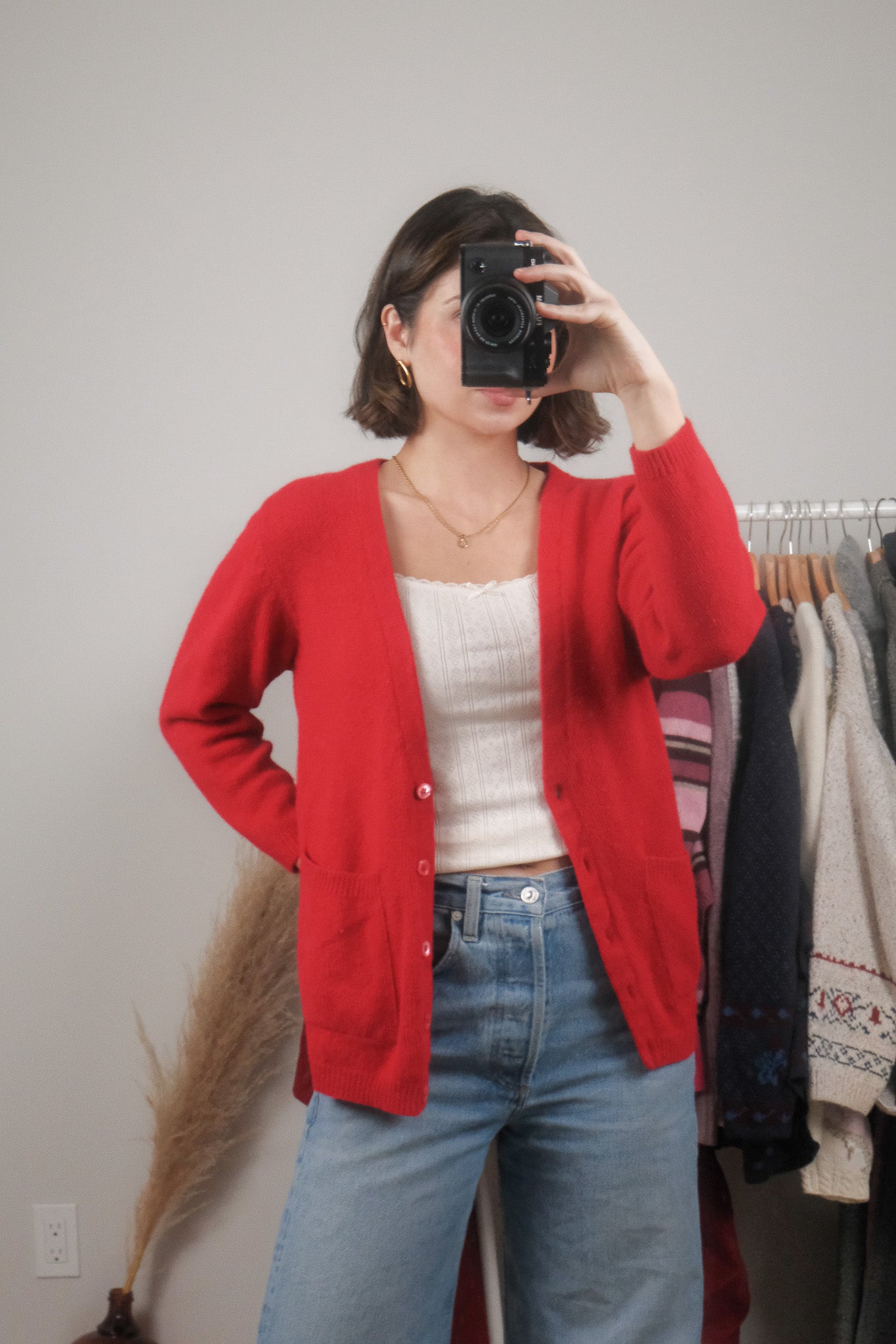 Vintage x Wool/Angora Blend Cardigan (S/M)