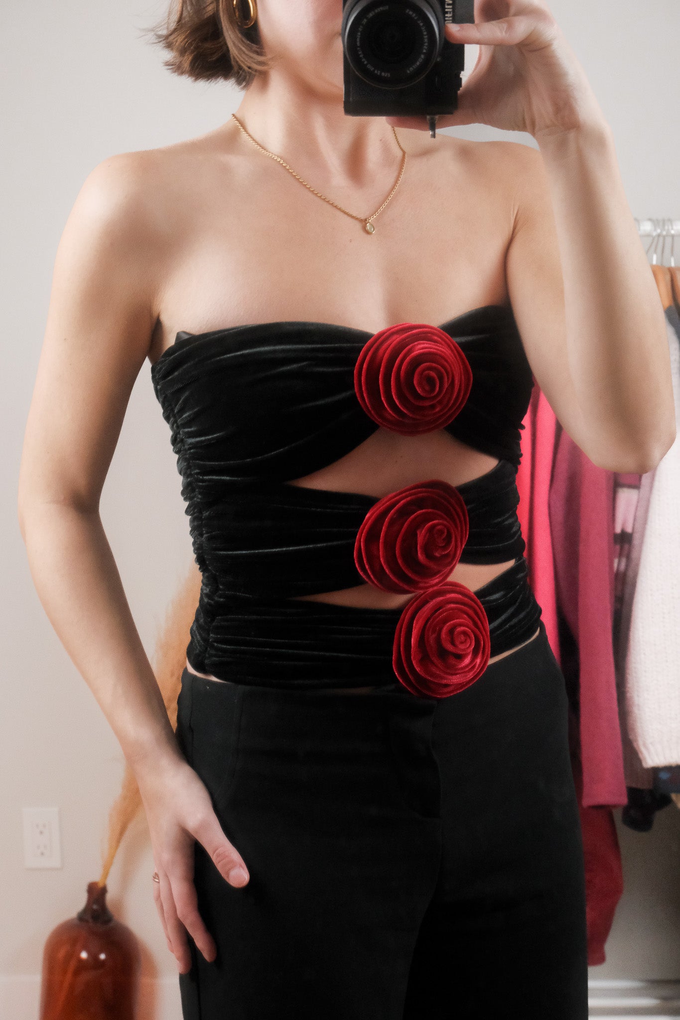 Modern x Ronny Kobo x Velvet Roset Tube Top (S)