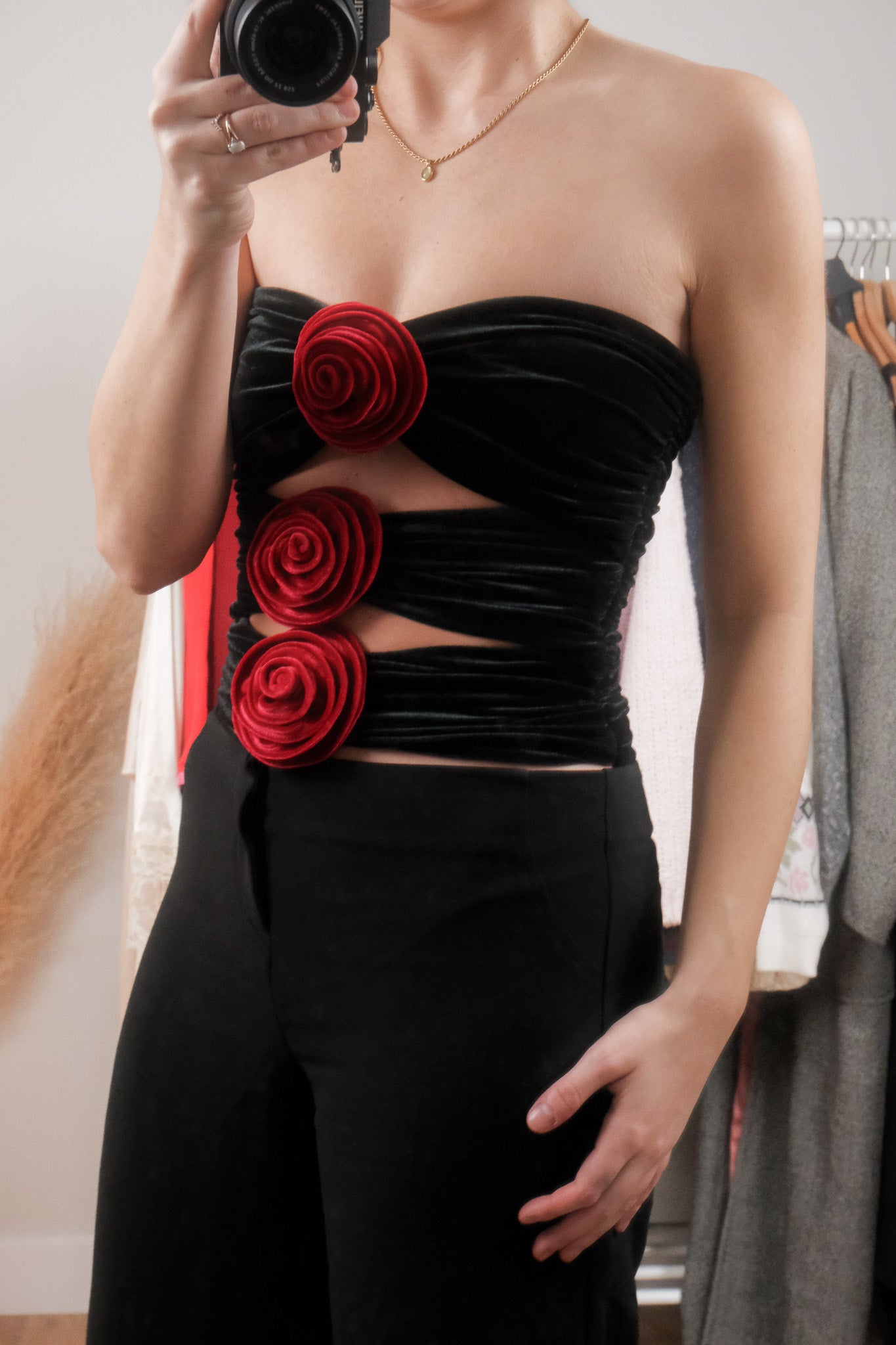 Modern x Ronny Kobo x Velvet Roset Tube Top (S)