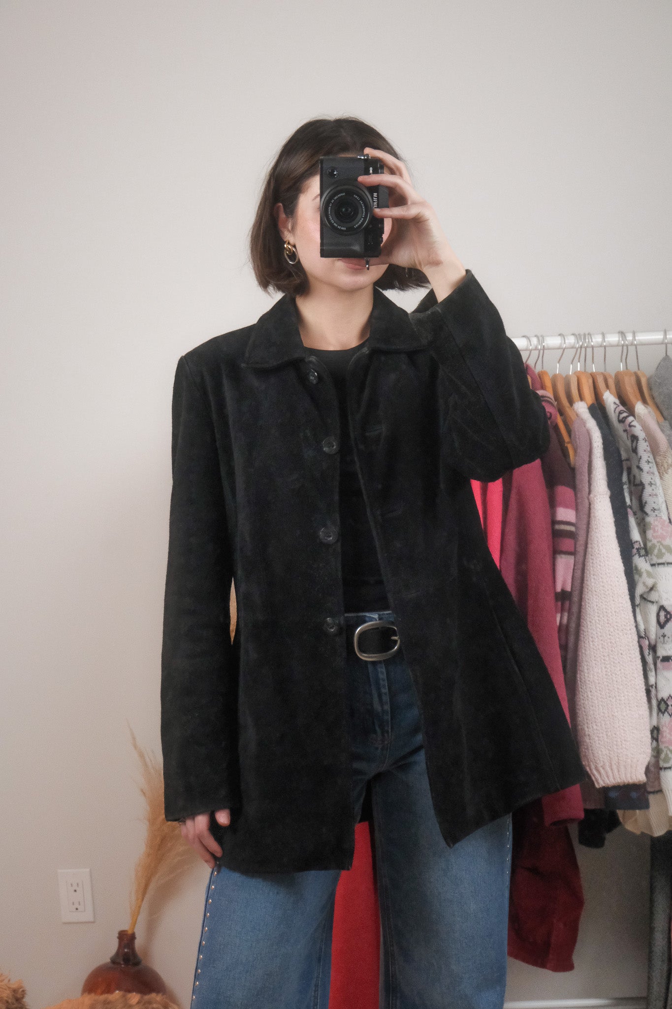 Vintage x Suede Belted Jacket (M/L)