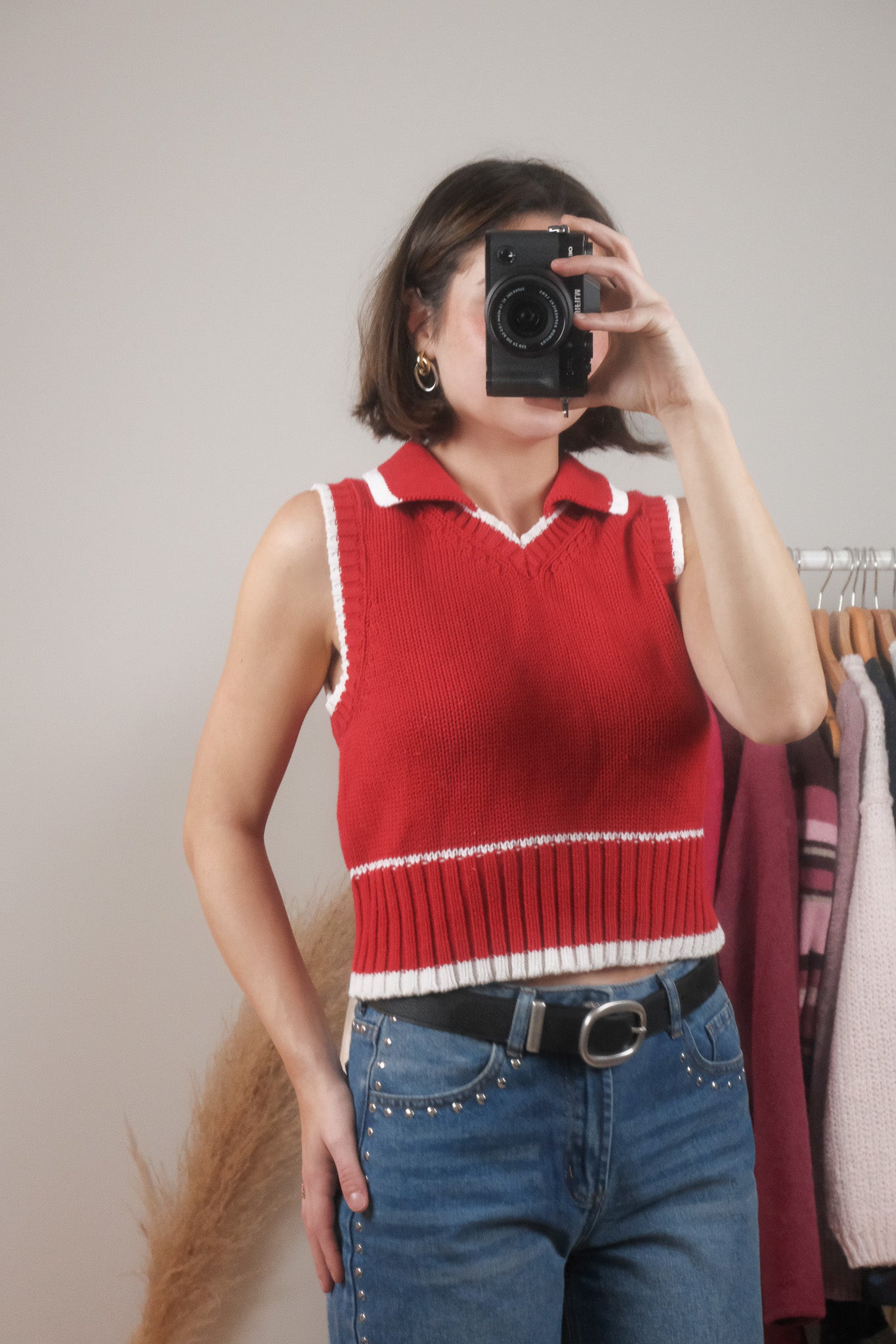 Vintage x Cotton Collared Vest (M)