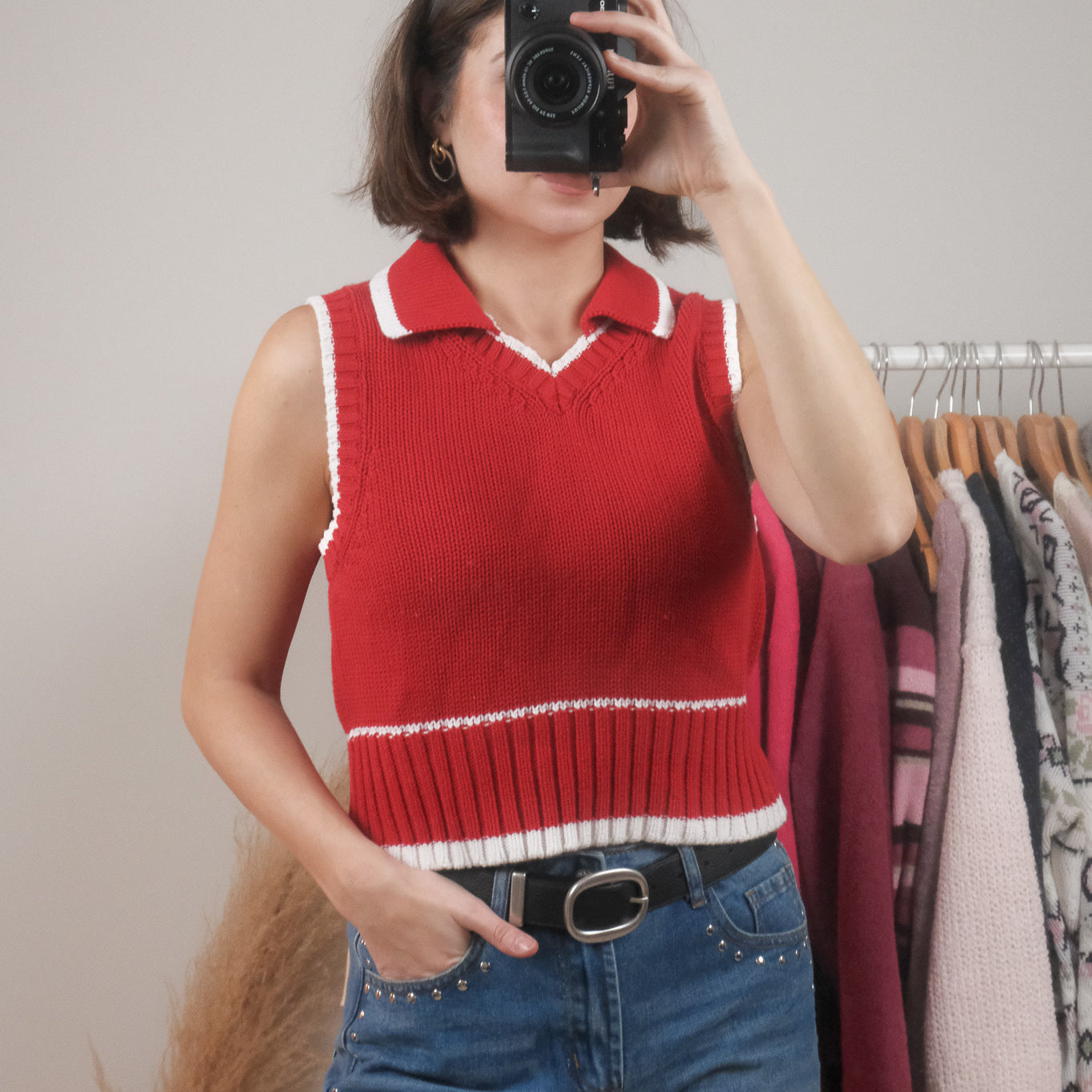 Vintage x Cotton Collared Vest (M)