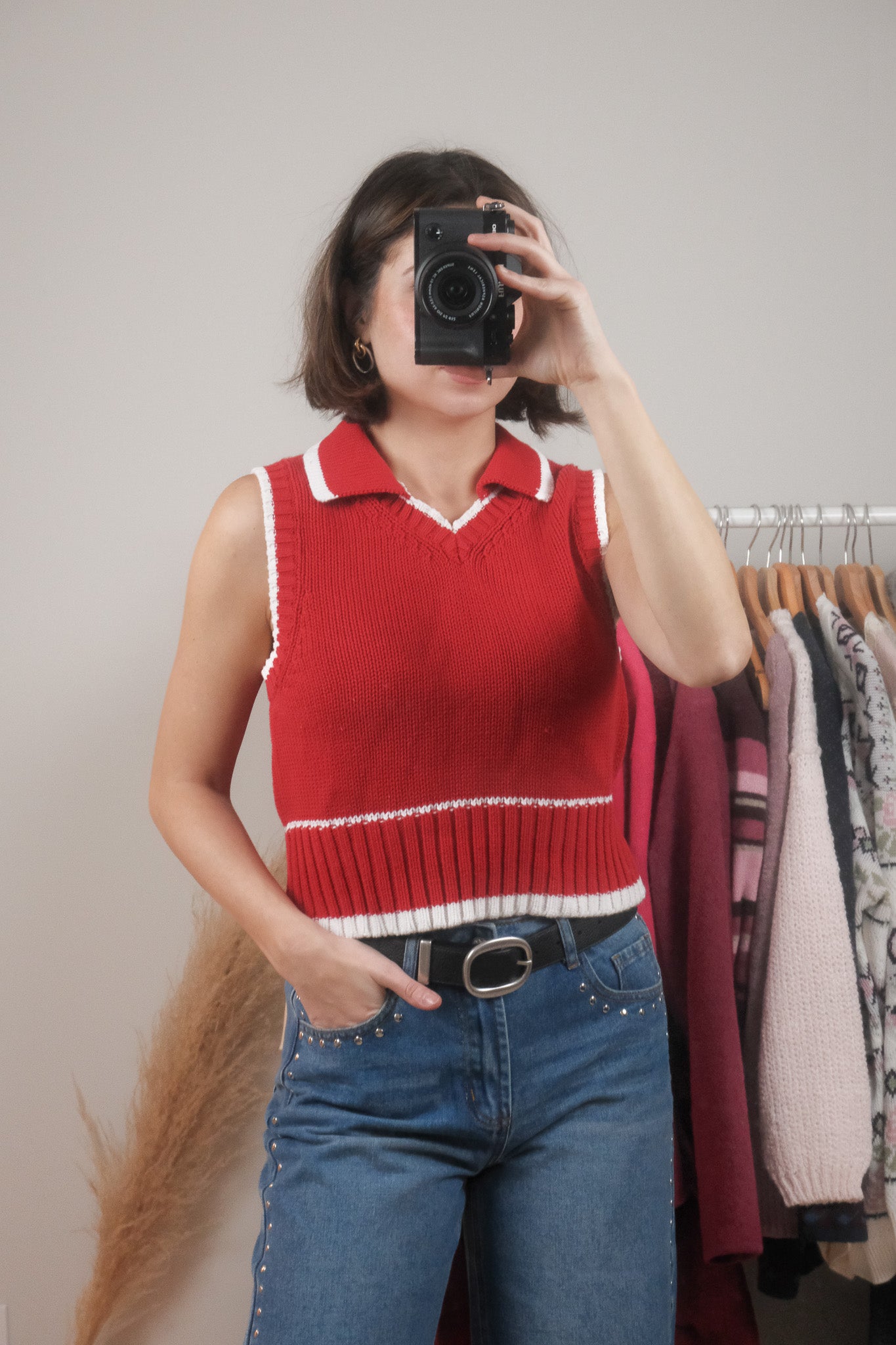 Vintage x Cotton Collared Vest (M)