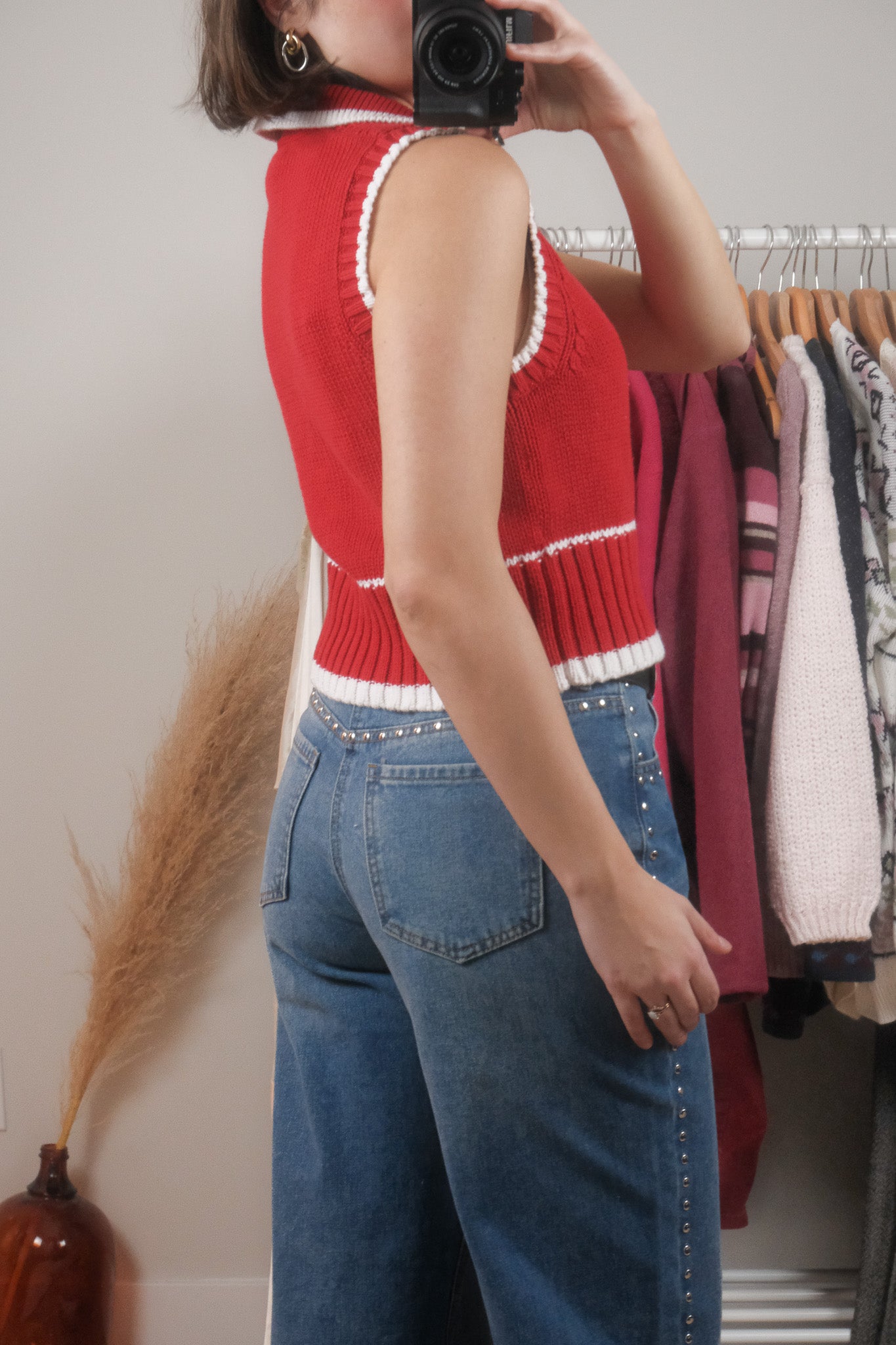 Vintage x Cotton Collared Vest (M)