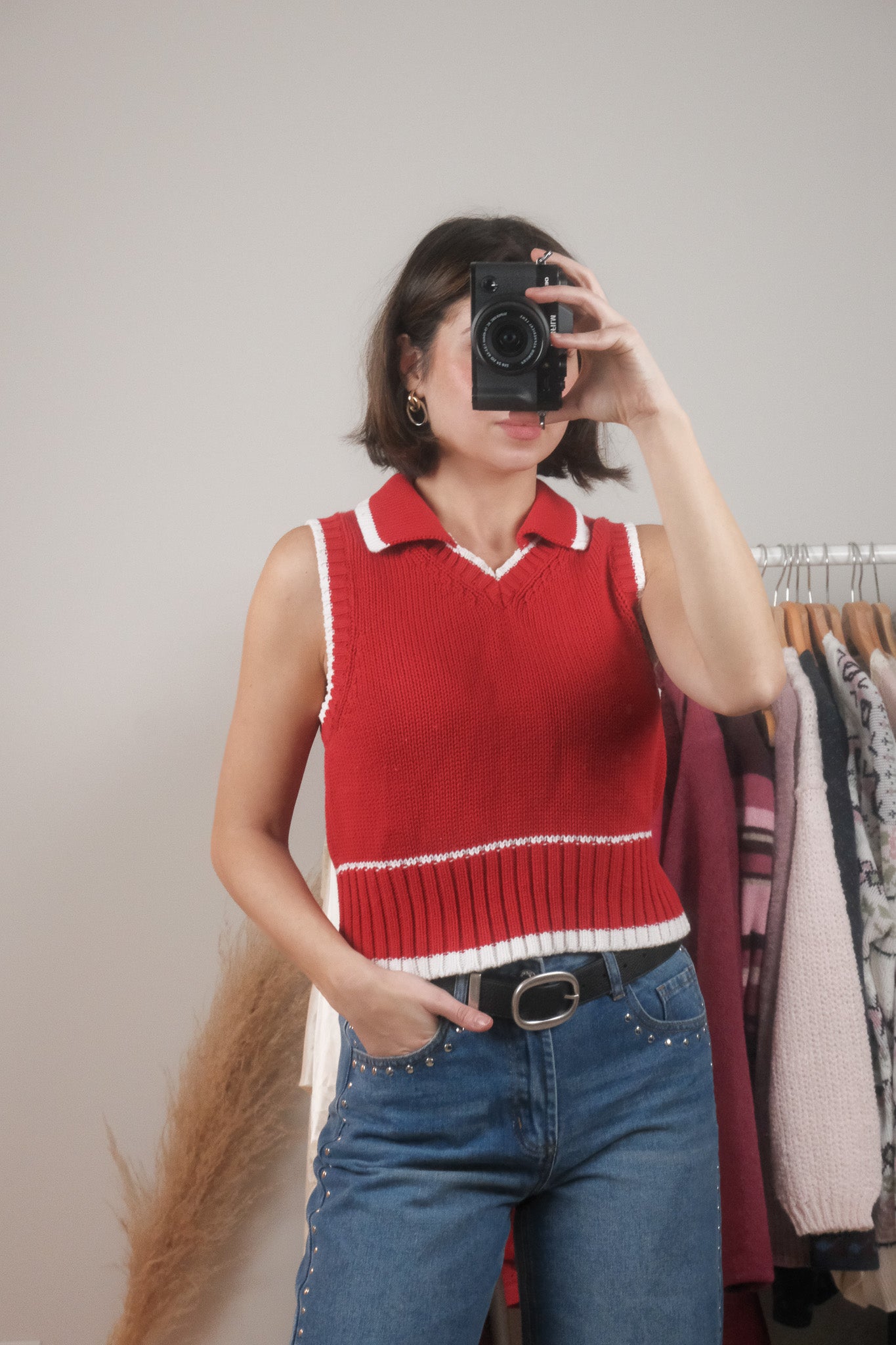 Vintage x Cotton Collared Vest (M)