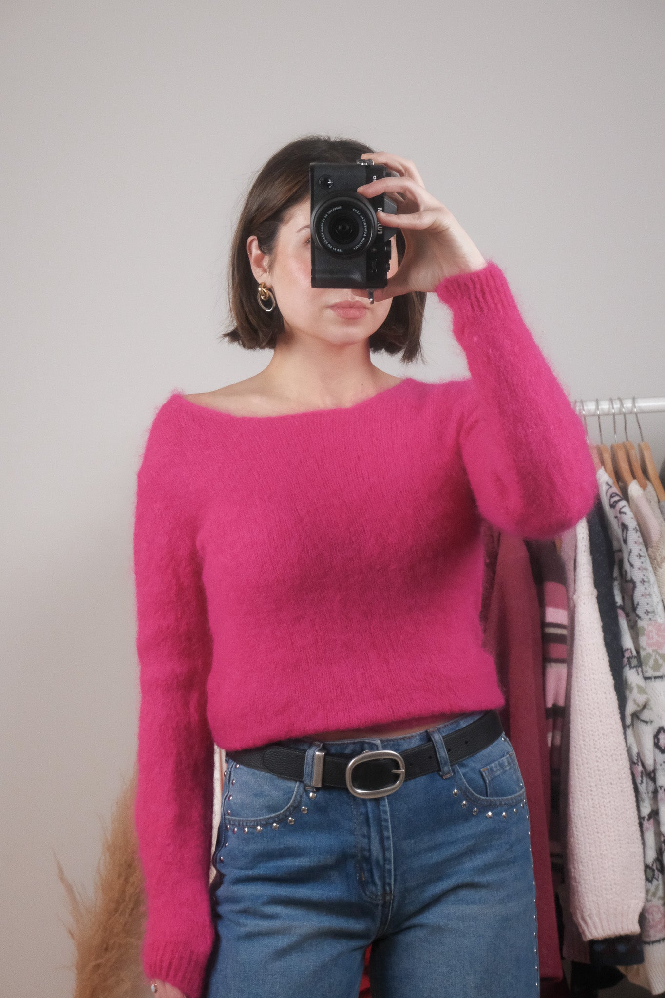 Made in Italy x Mohair/Wool Blend Sweater (S)