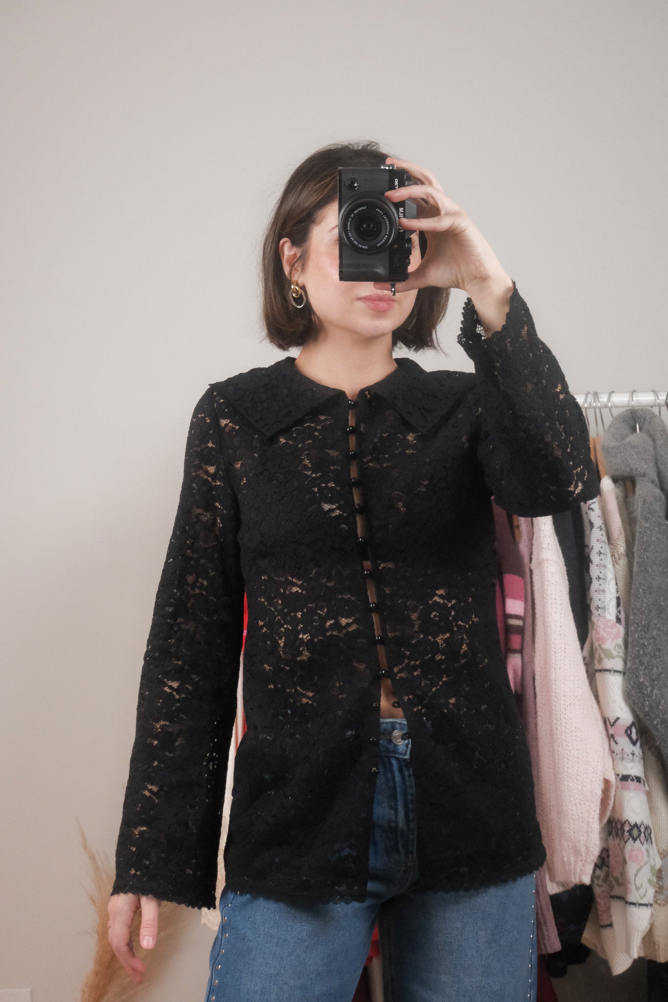 Sézane x NWT Lace Blouse (S)