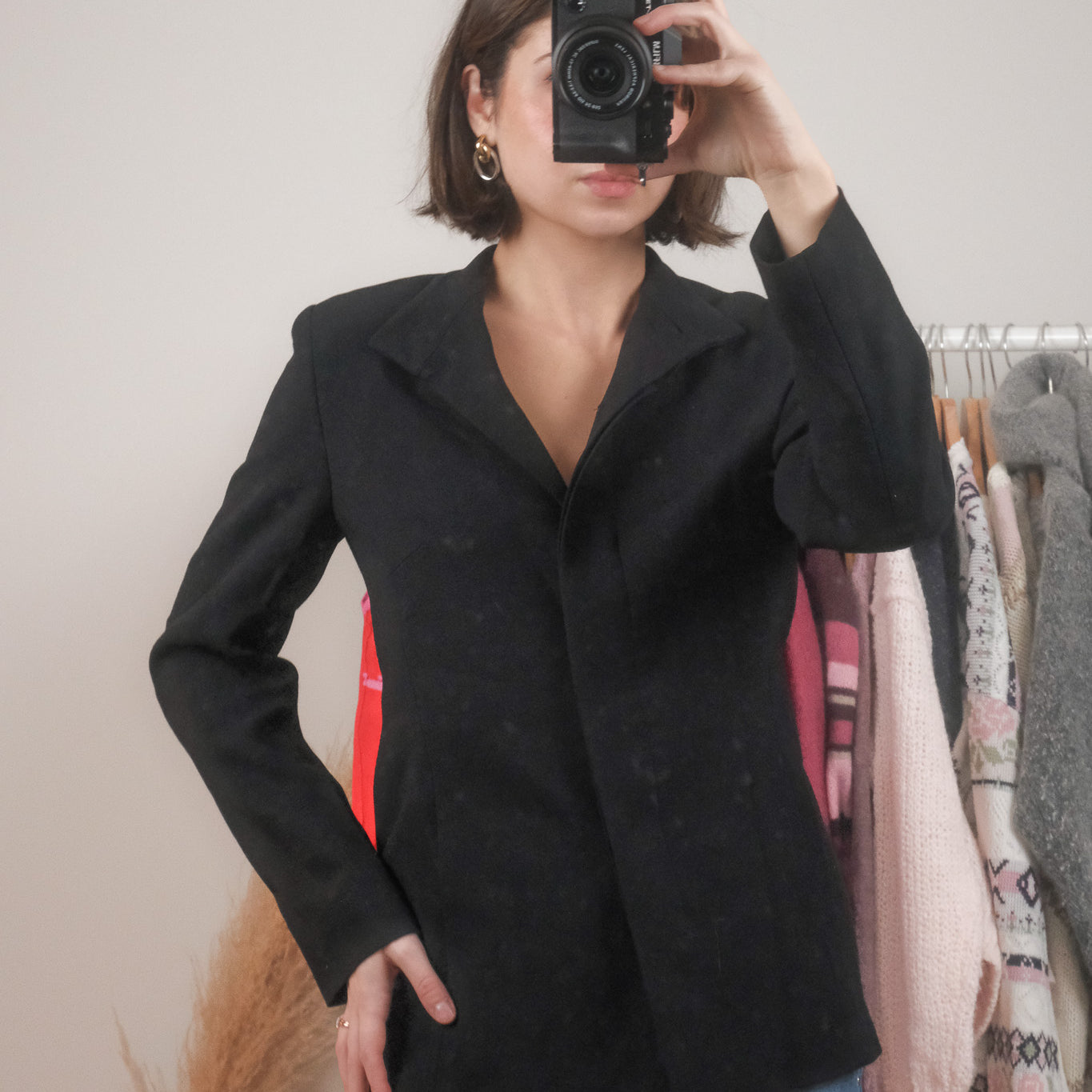 MaxMara x Vintage x Wool Blend Structured Blazer (4/6)