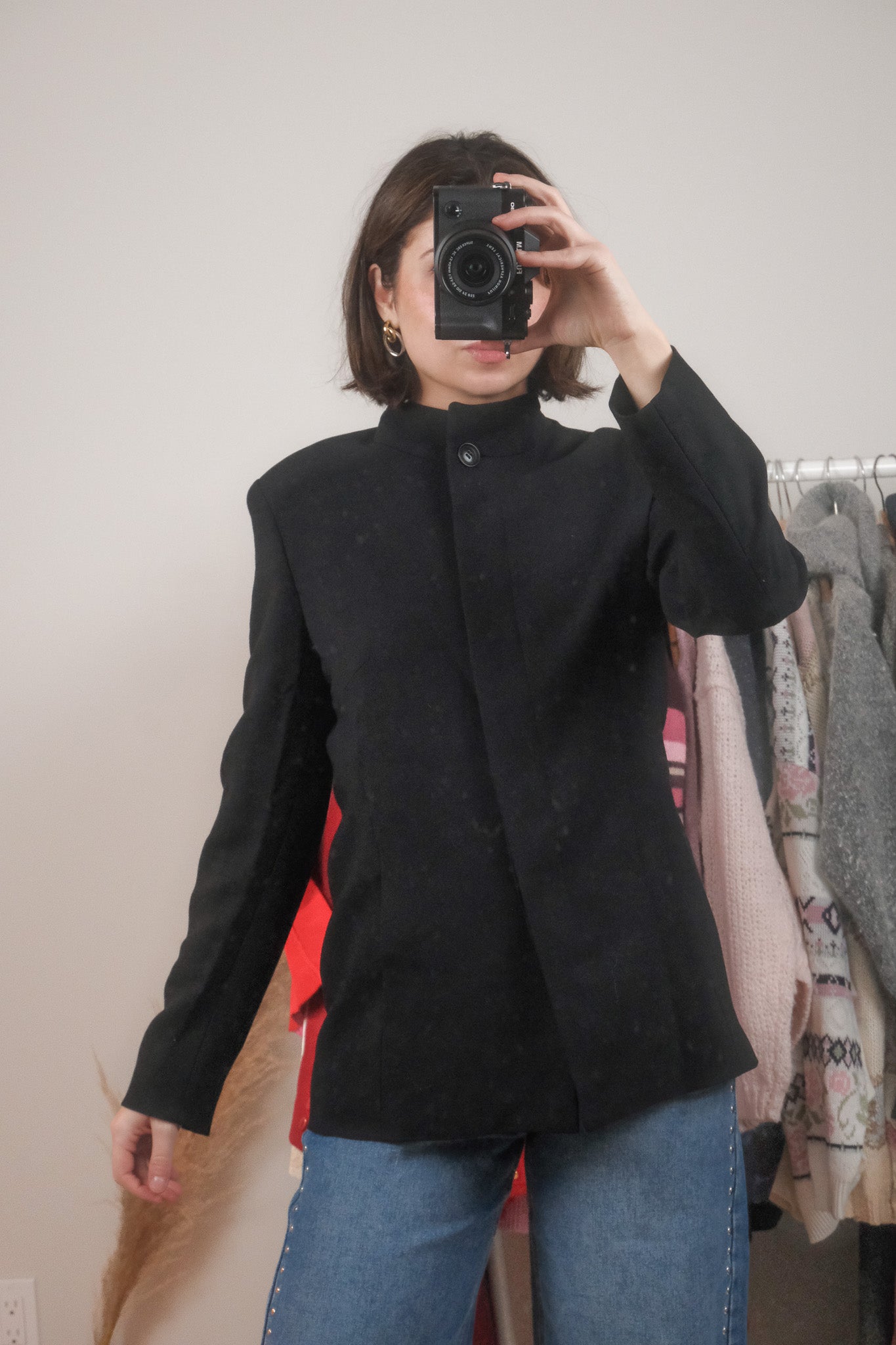 MaxMara x Vintage x Wool Blend Structured Blazer (4/6)