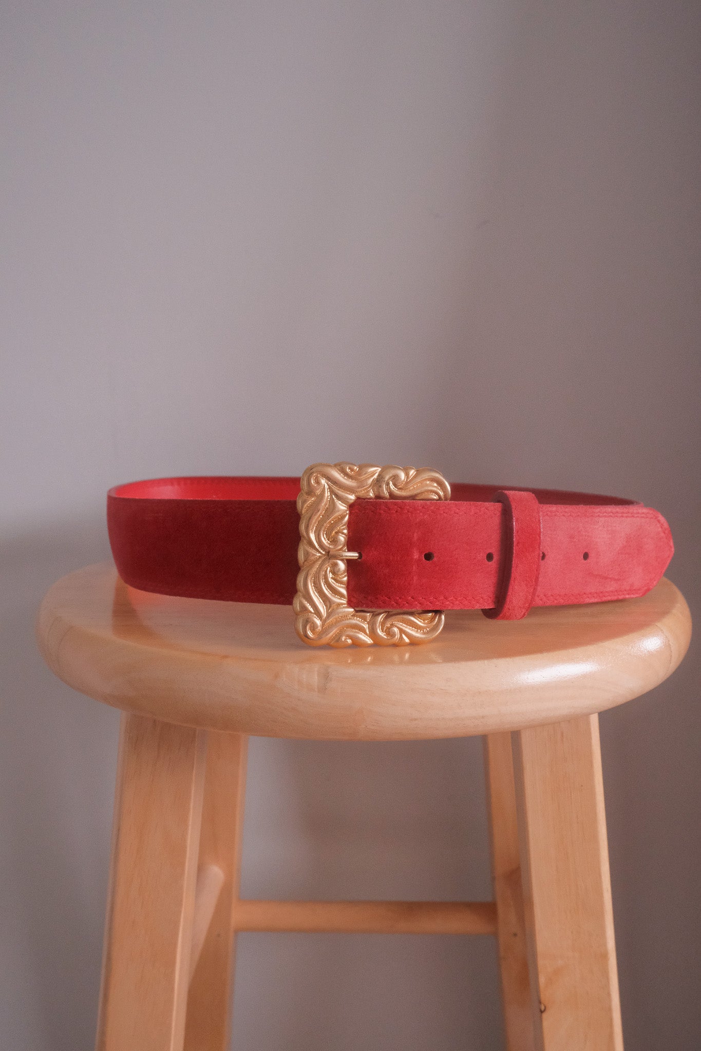 Vintage x Suede Belt (M)