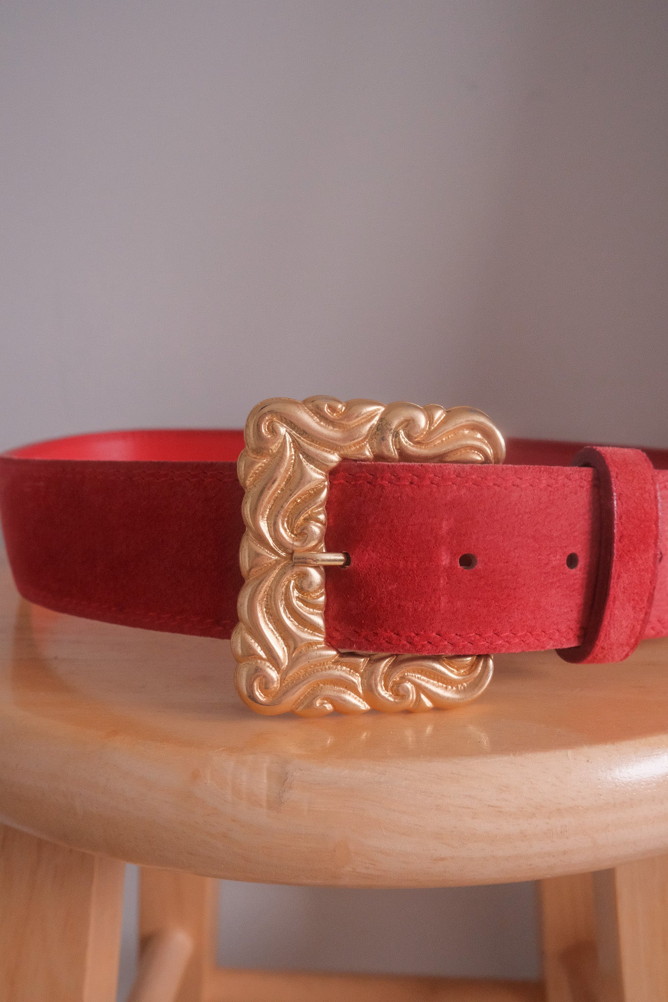 Vintage x Suede Belt (M)