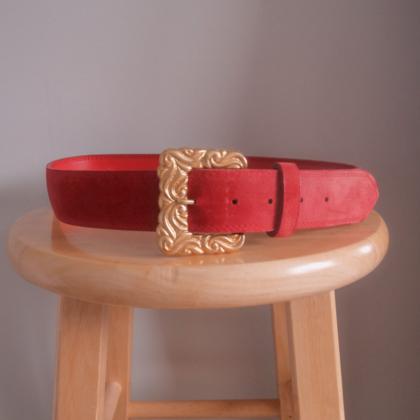 Vintage x Suede Belt (M)