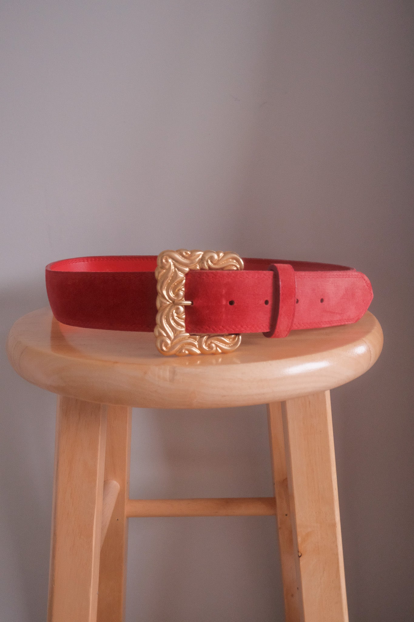 Vintage x Suede Belt (M)