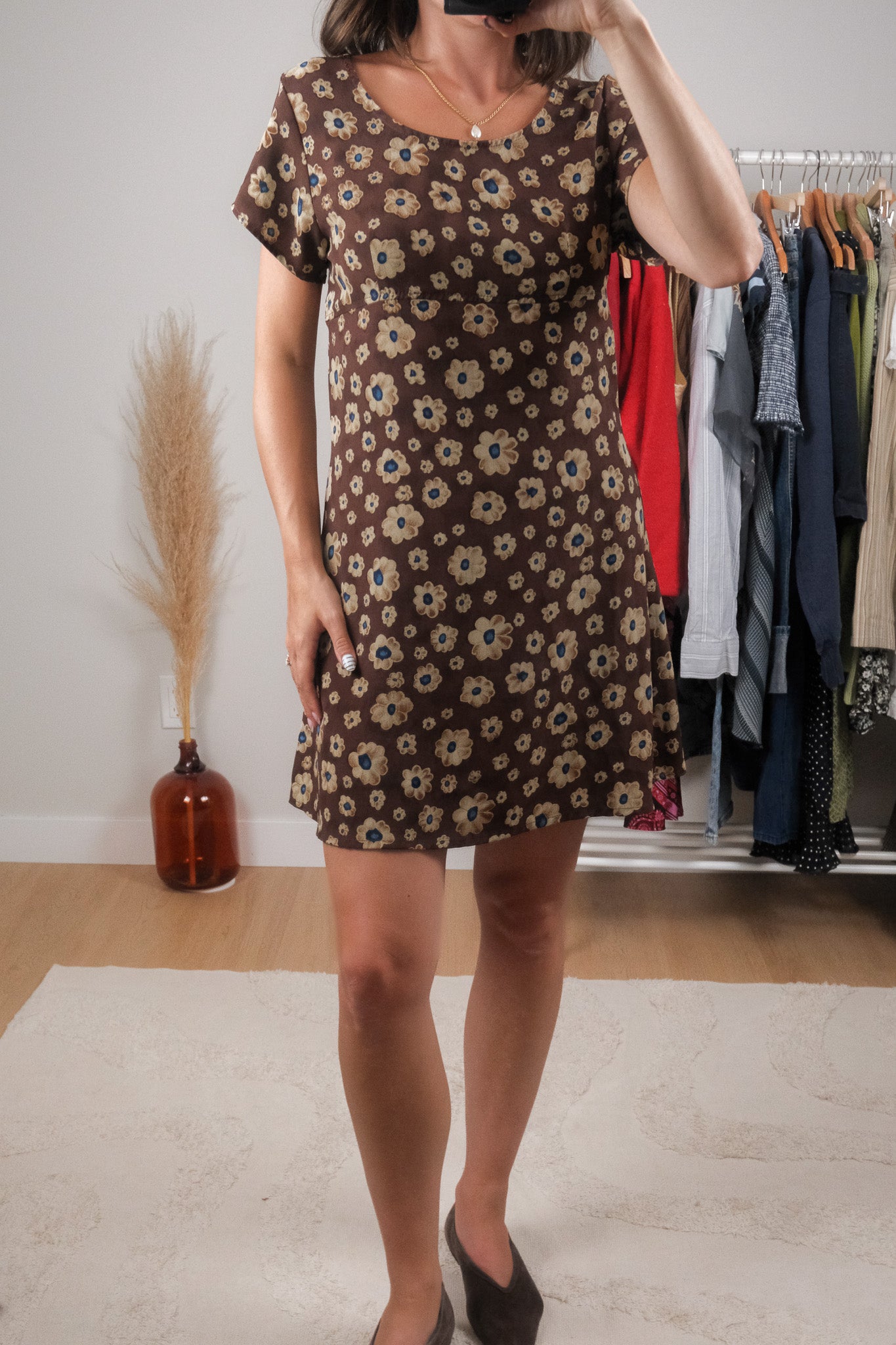 Made in Canada x Vintage x Flower Dress (M)