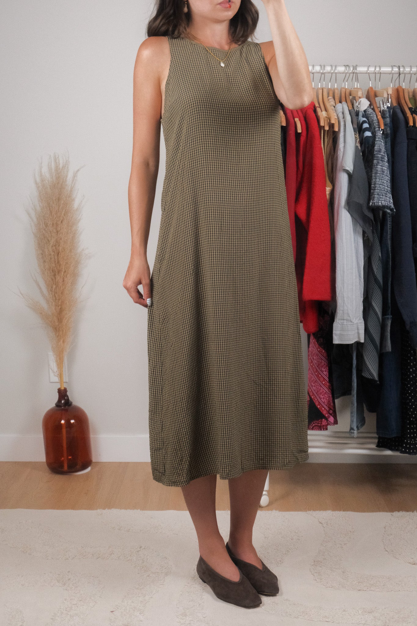 Vintage x Plaid Maxi Dress (6/8)