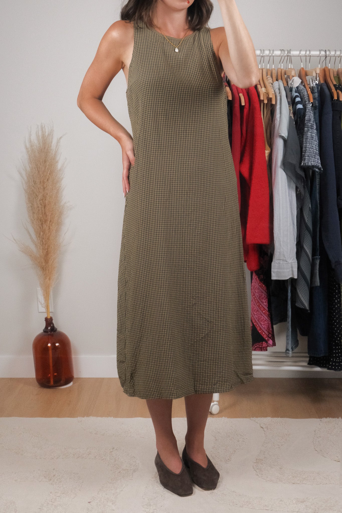 Vintage x Plaid Maxi Dress (6/8)
