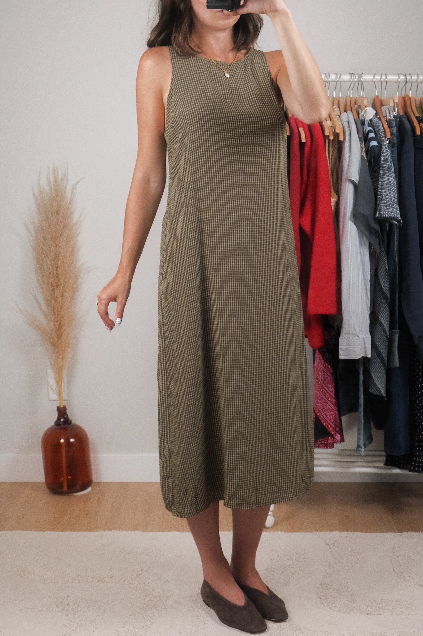 Vintage x Plaid Maxi Dress (6/8)