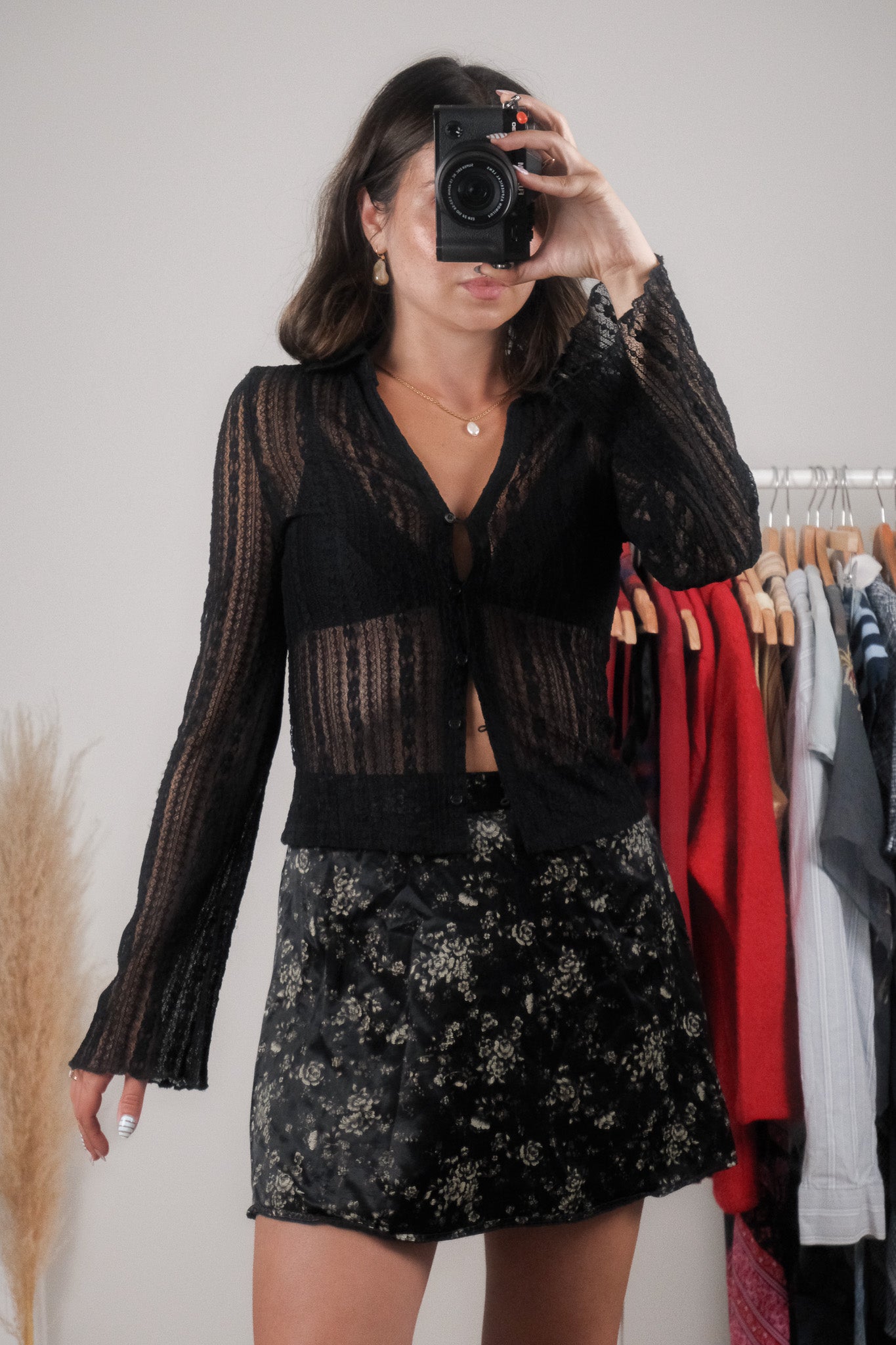 Vintage x Lace Collared Blouse (S)