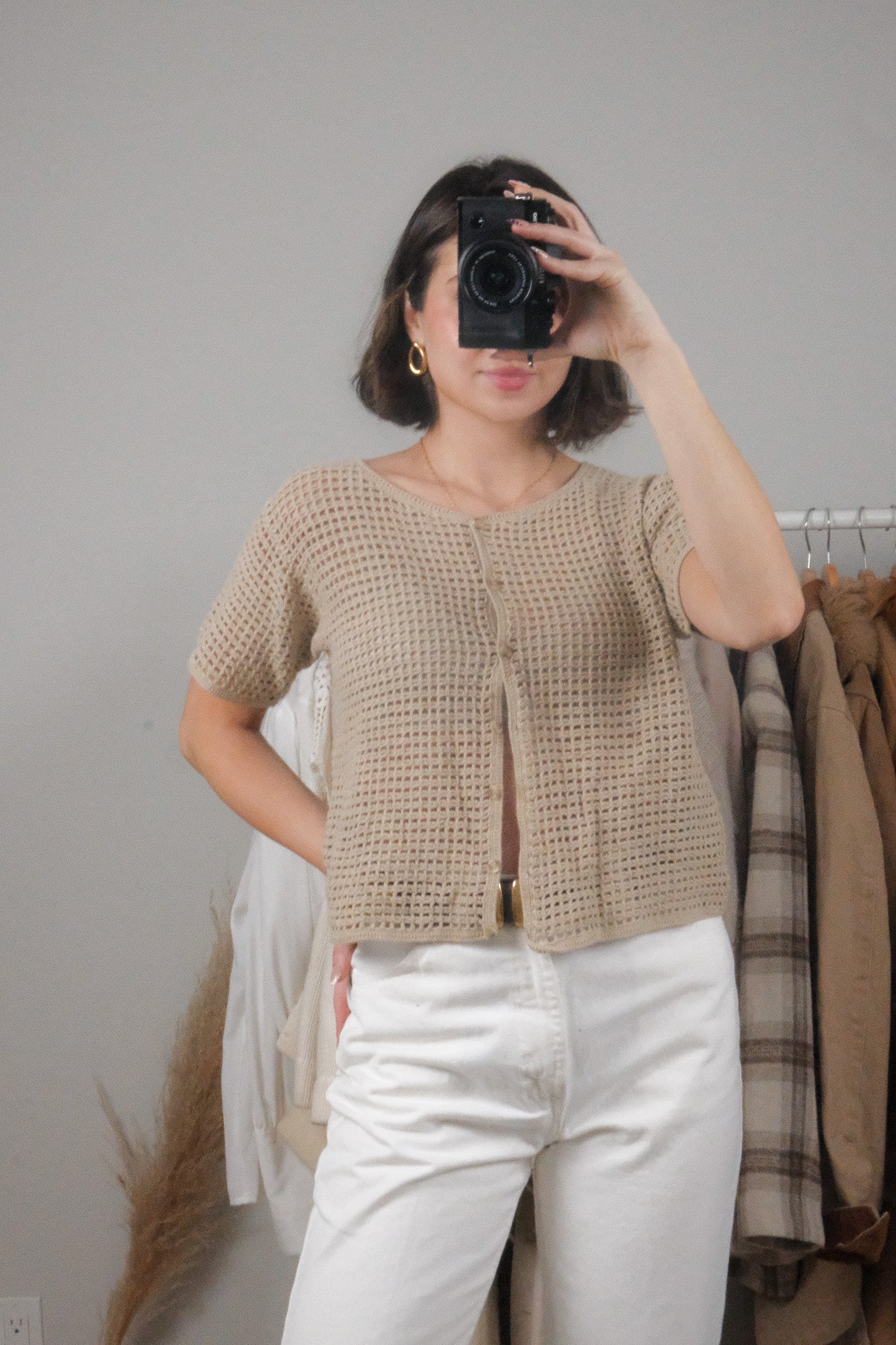 Vintage x Cotton Knit Short-Sleeve Knit (M)
