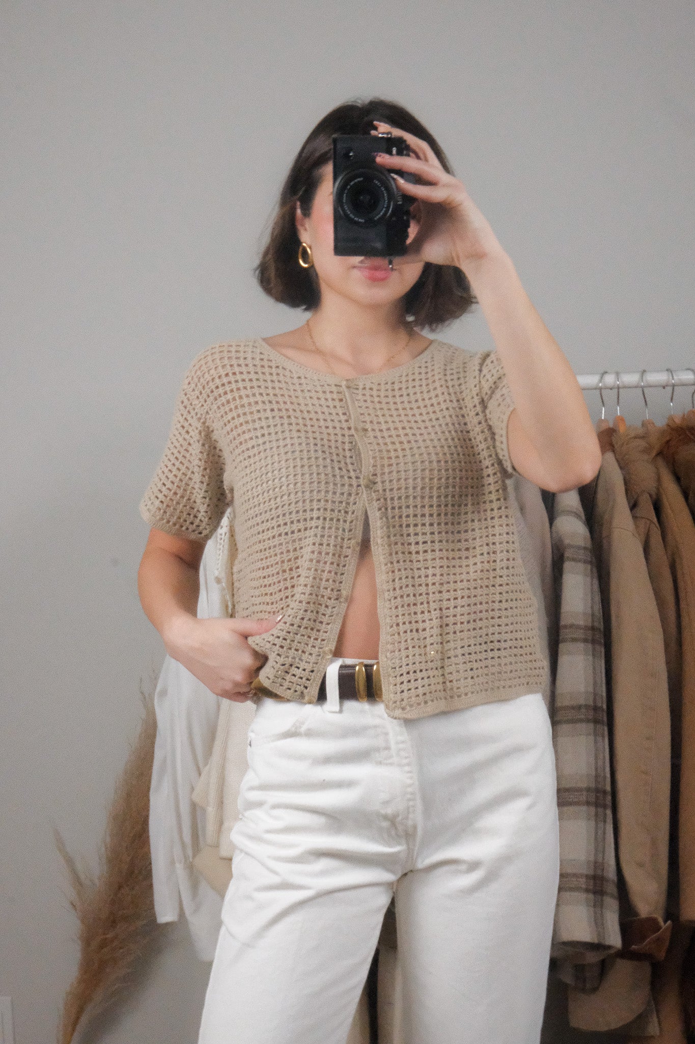 Vintage x Cotton Knit Short-Sleeve Knit (M)