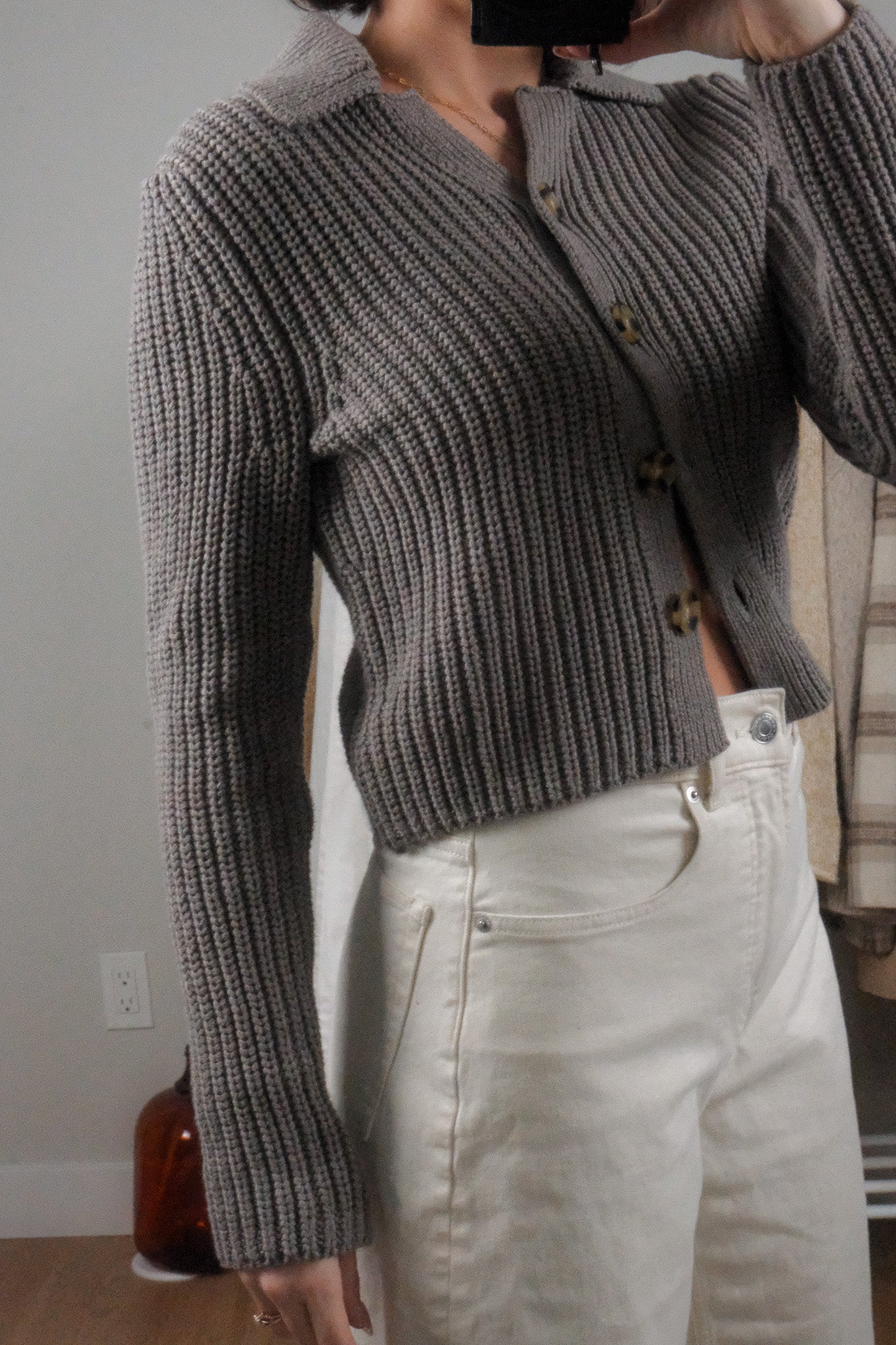 Modern x NWT Cotton Collared Cardigan (S)