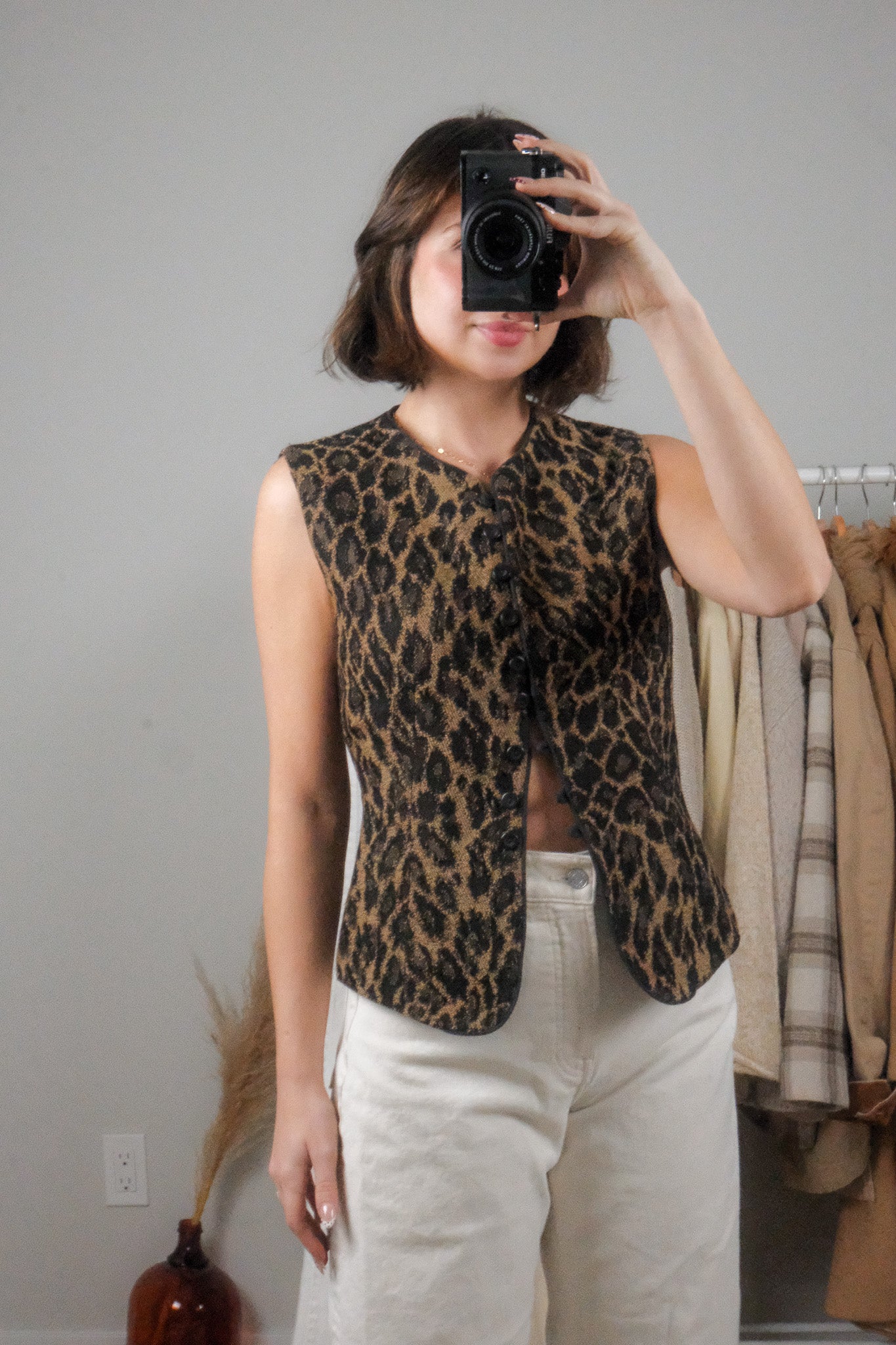 Made in Canada x Vintage x Wool Blend Cheetah Vest (6)