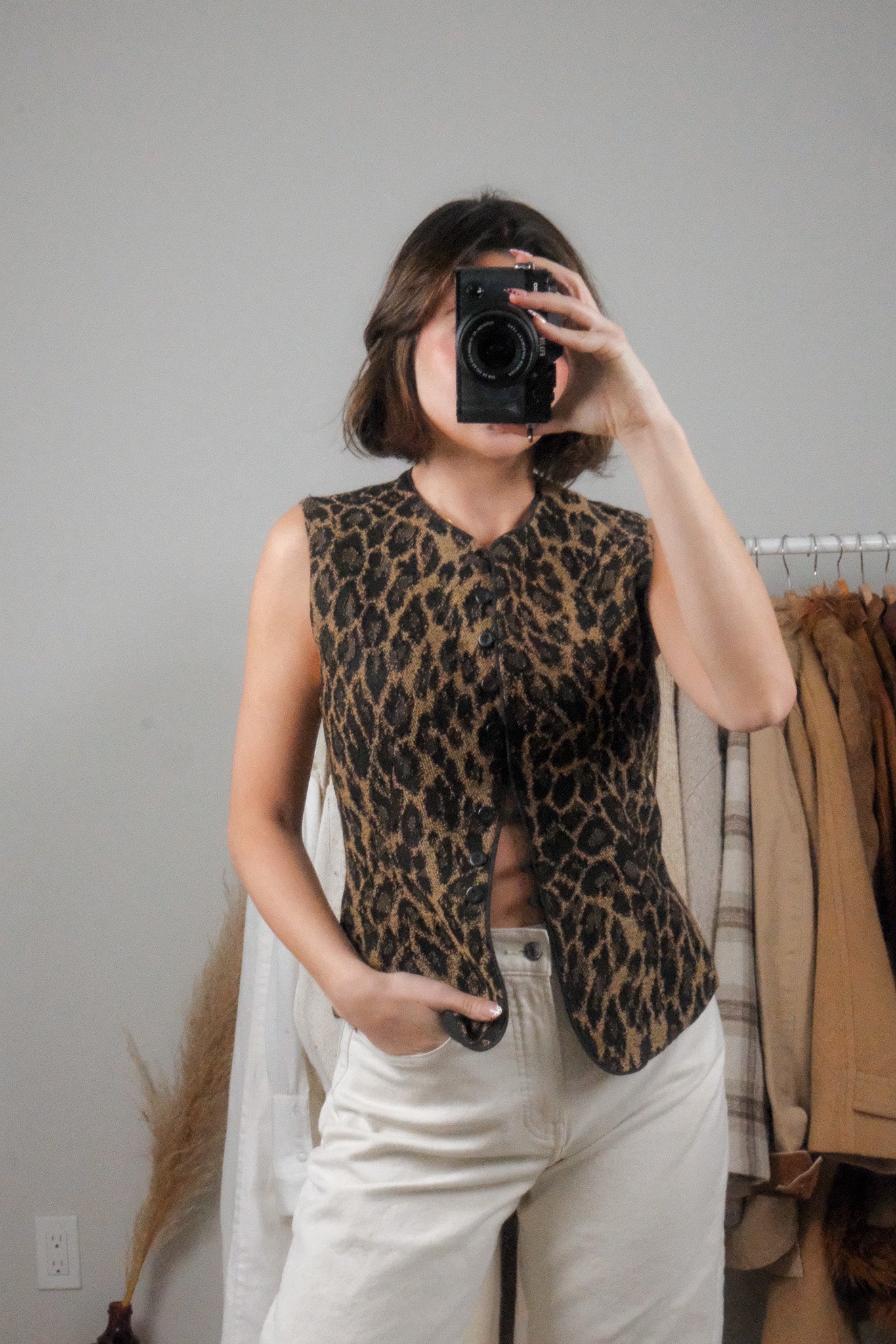 Made in Canada x Vintage x Wool Blend Cheetah Vest (6)