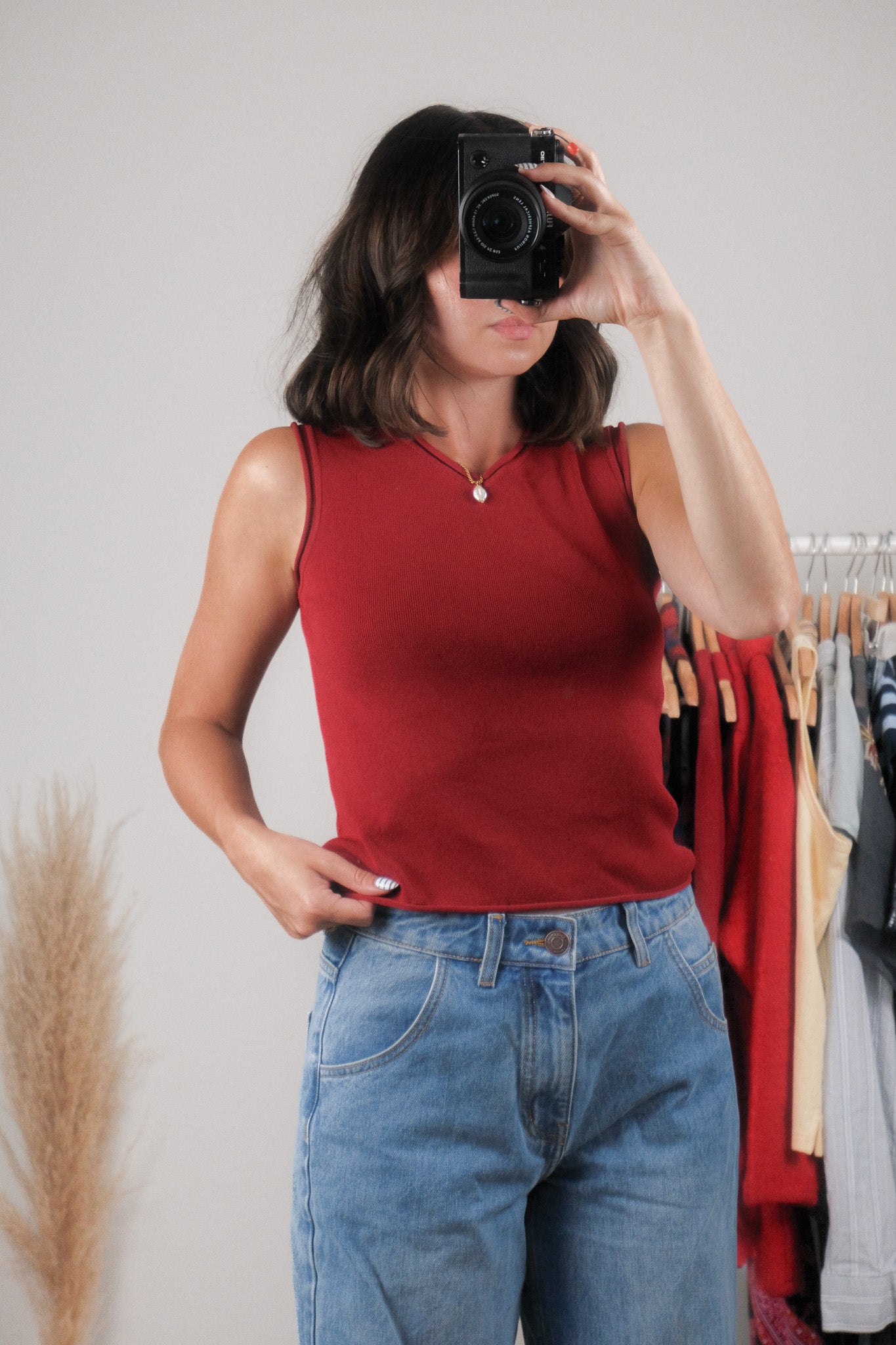 Vintage x V-Neck Tank (S)