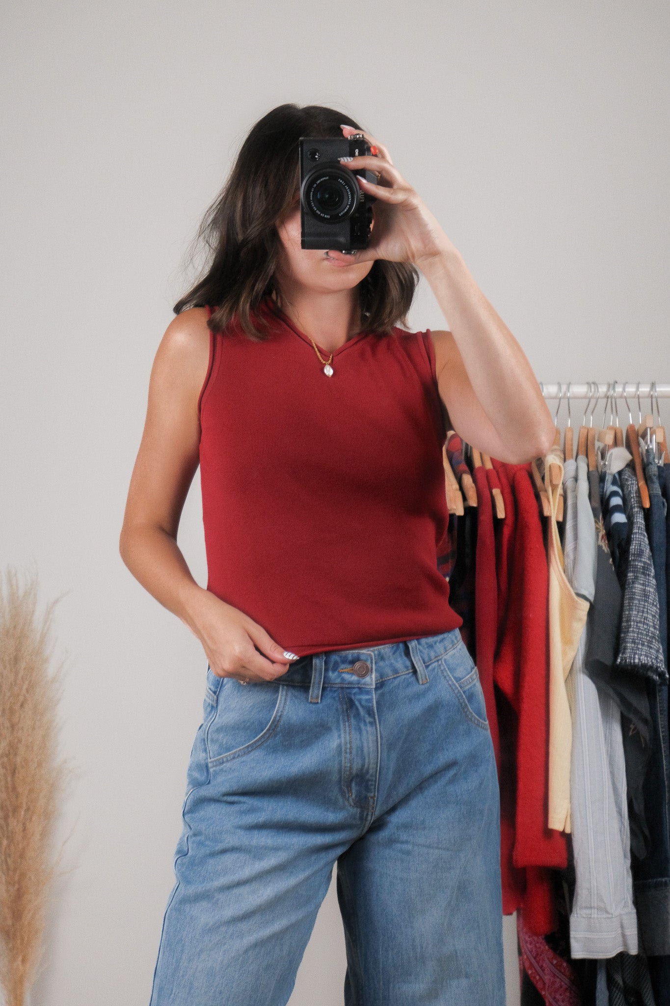 Vintage x V-Neck Tank (S)