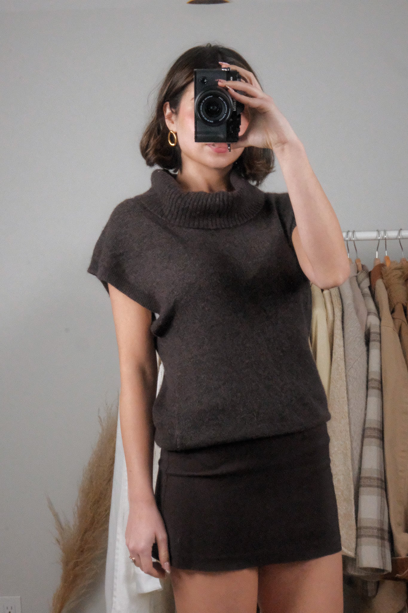 BCBG x Wool/Angora Blend Turtleneck Top (M/L)
