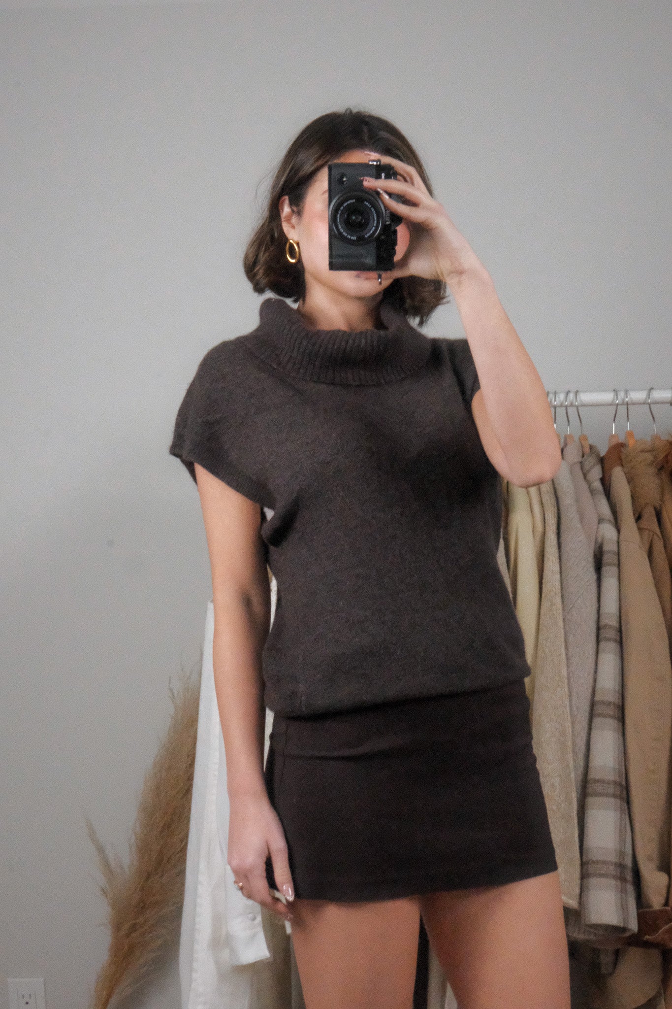 BCBG x Wool/Angora Blend Turtleneck Top (M/L)