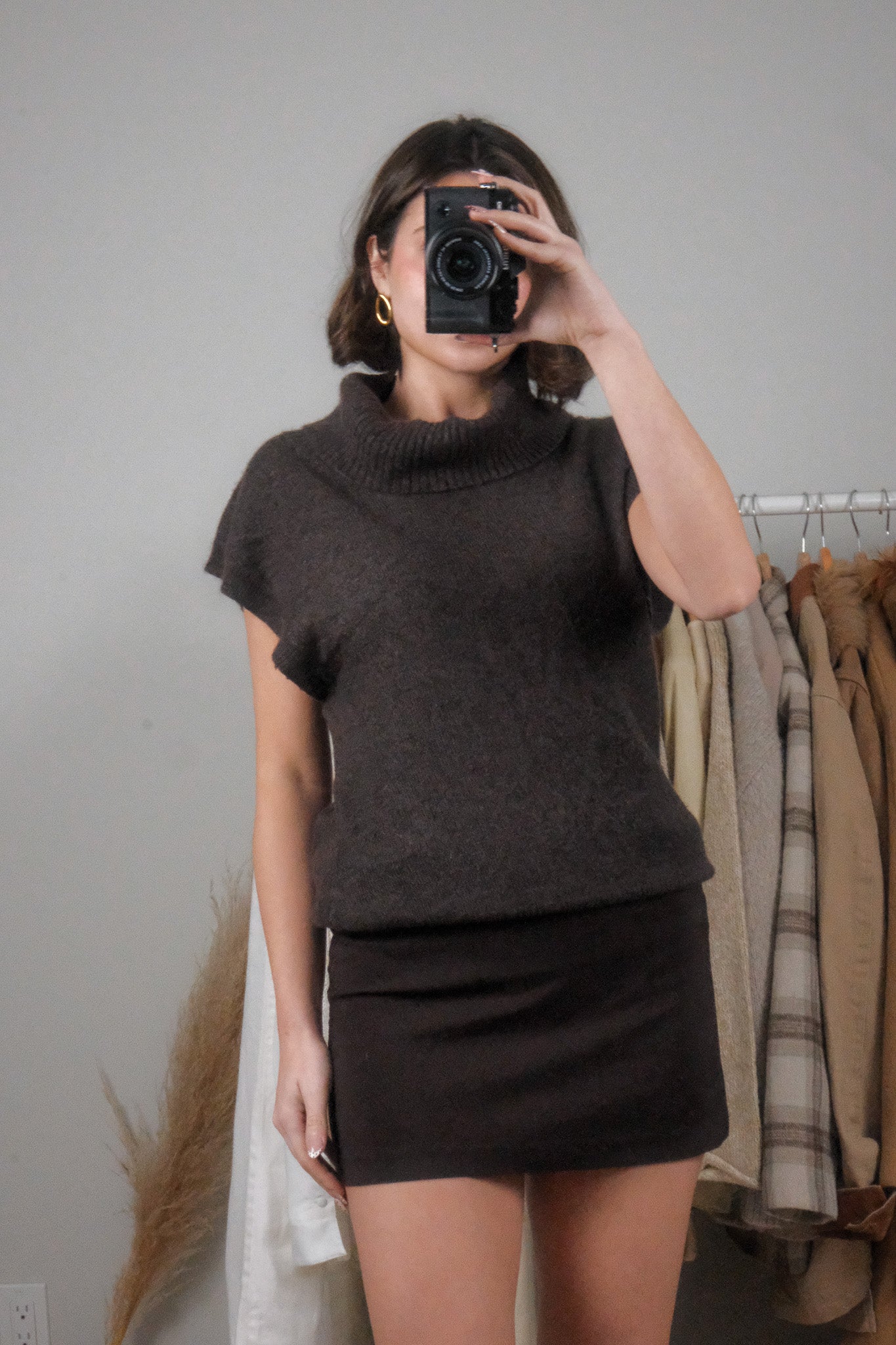 BCBG x Wool/Angora Blend Turtleneck Top (M/L)