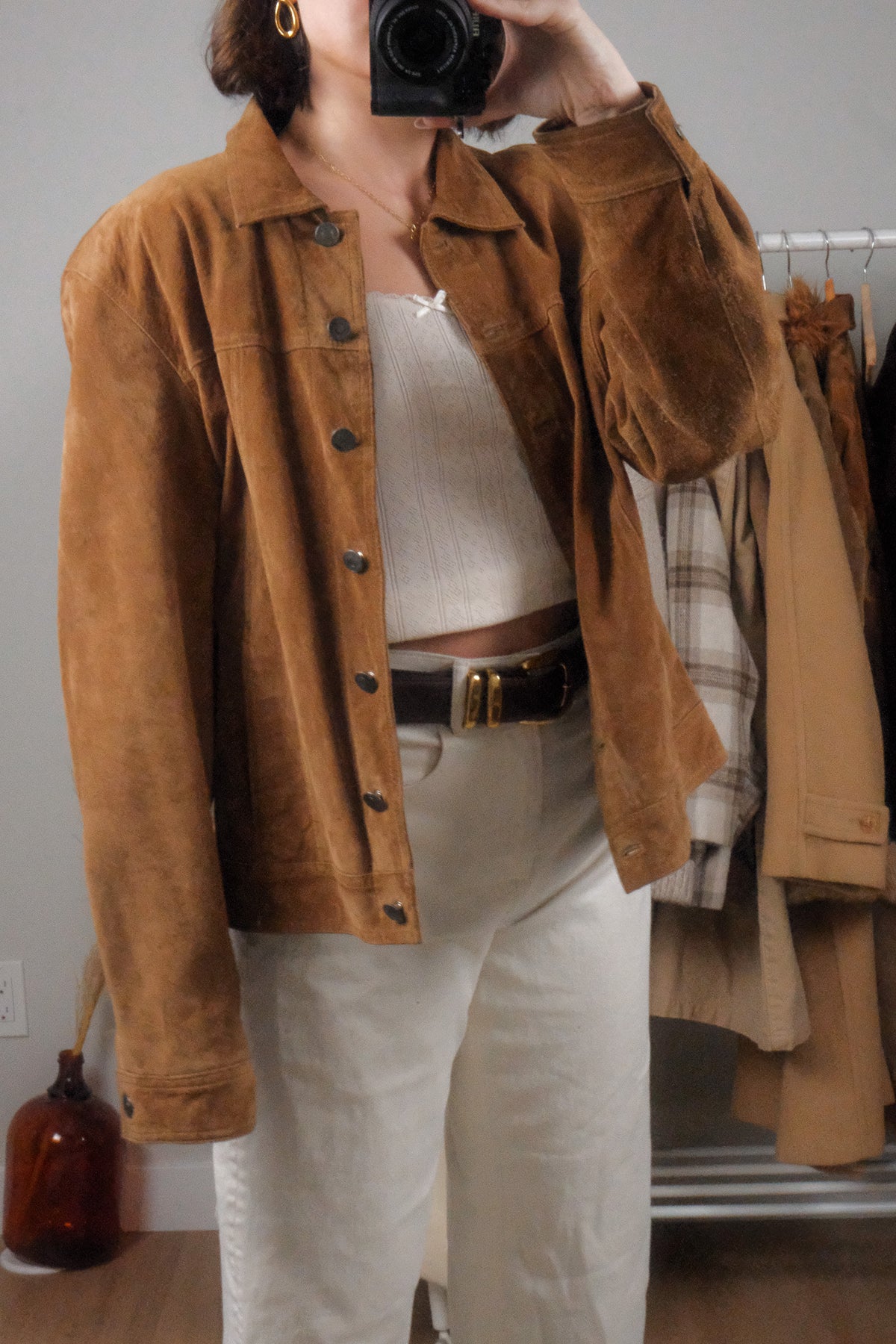 Vintage x Suede Overcoat (L)