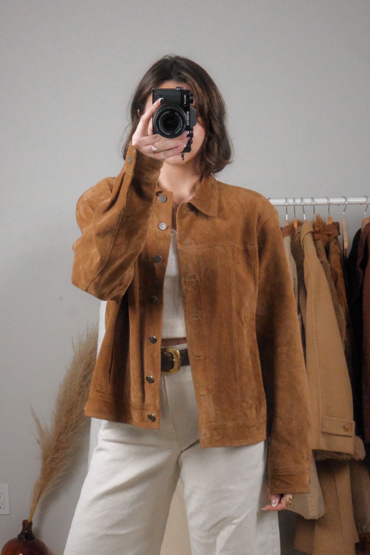 Vintage x Suede Overcoat (L)